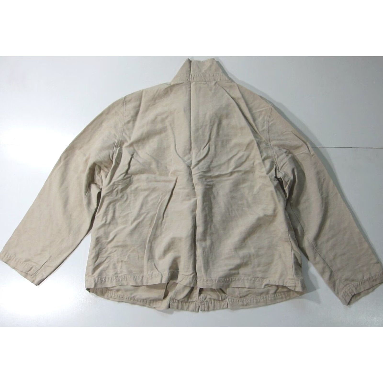 Vintage Linden Hill 100% Silk Beige Brown Button Down Pocket Tunic Blouse Shirt Women XL Size XL / US 12-14 / IT 48-50 - 2 Thumbnail