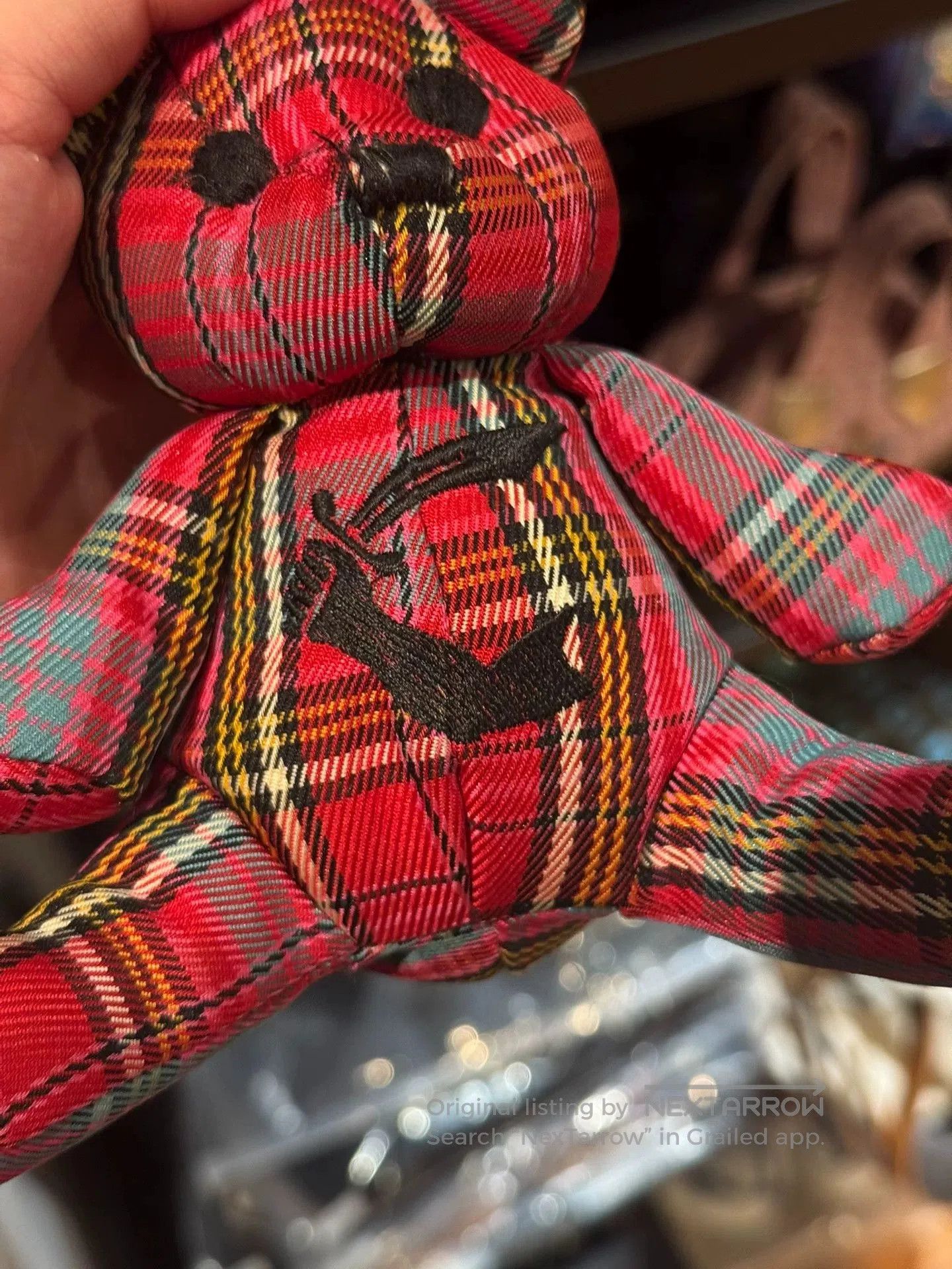 Vivienne Westwood vivienne westwood bear keychain red blue plaid. Size ONE SIZE - 3 Thumbnail