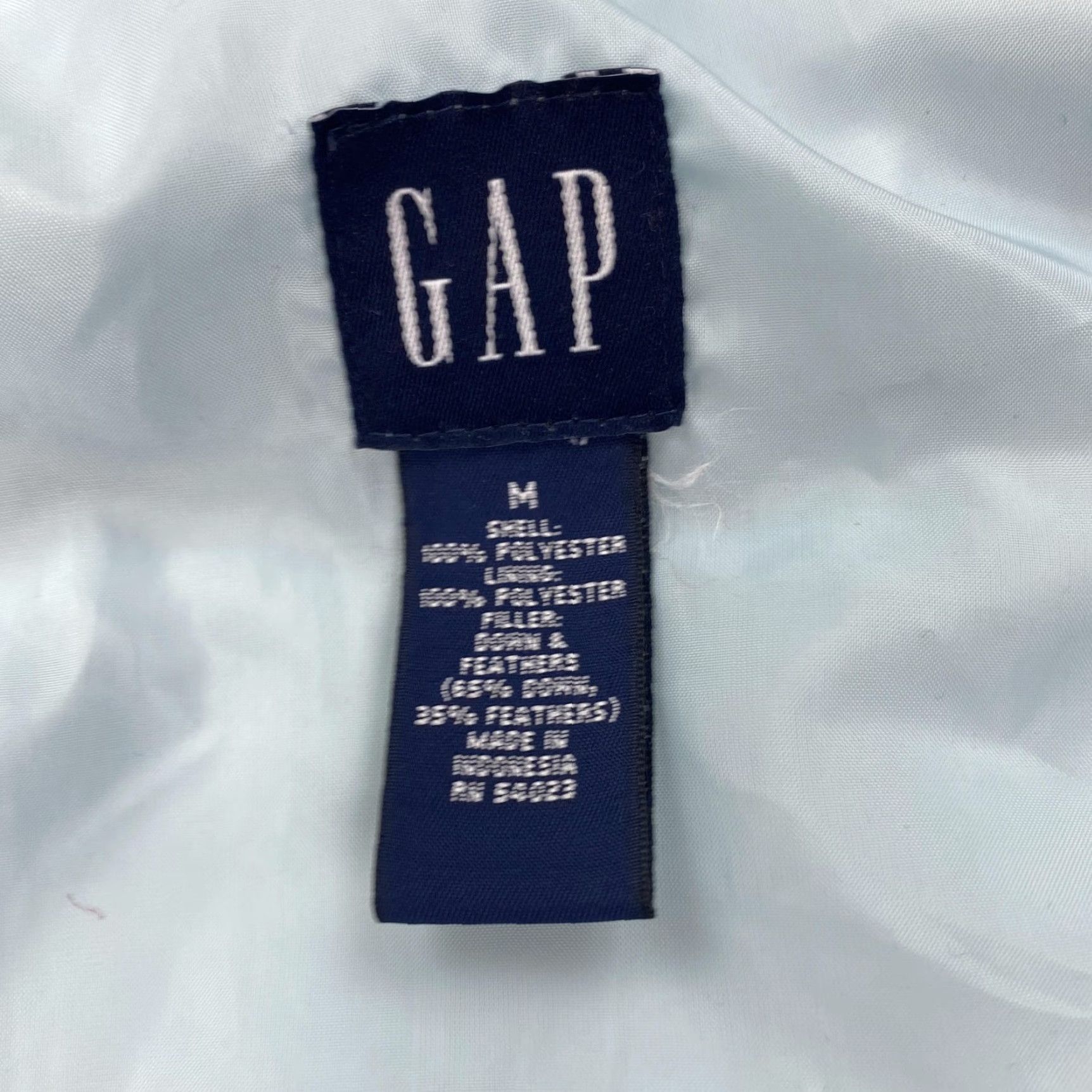 Gap GAP Vest Womens Medium Light Blue Puffer Down Quilted Sleeveless Jacket Vest Size M / US 6-8 / IT 42-44 - 5 Thumbnail