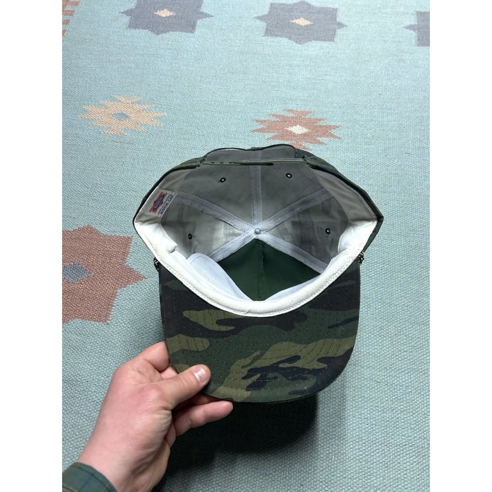 Vintage VINTAGE SnapBack hat camo cap Meauwataka militia Michigan woodland adjustable Size ONE SIZE - 5 Thumbnail
