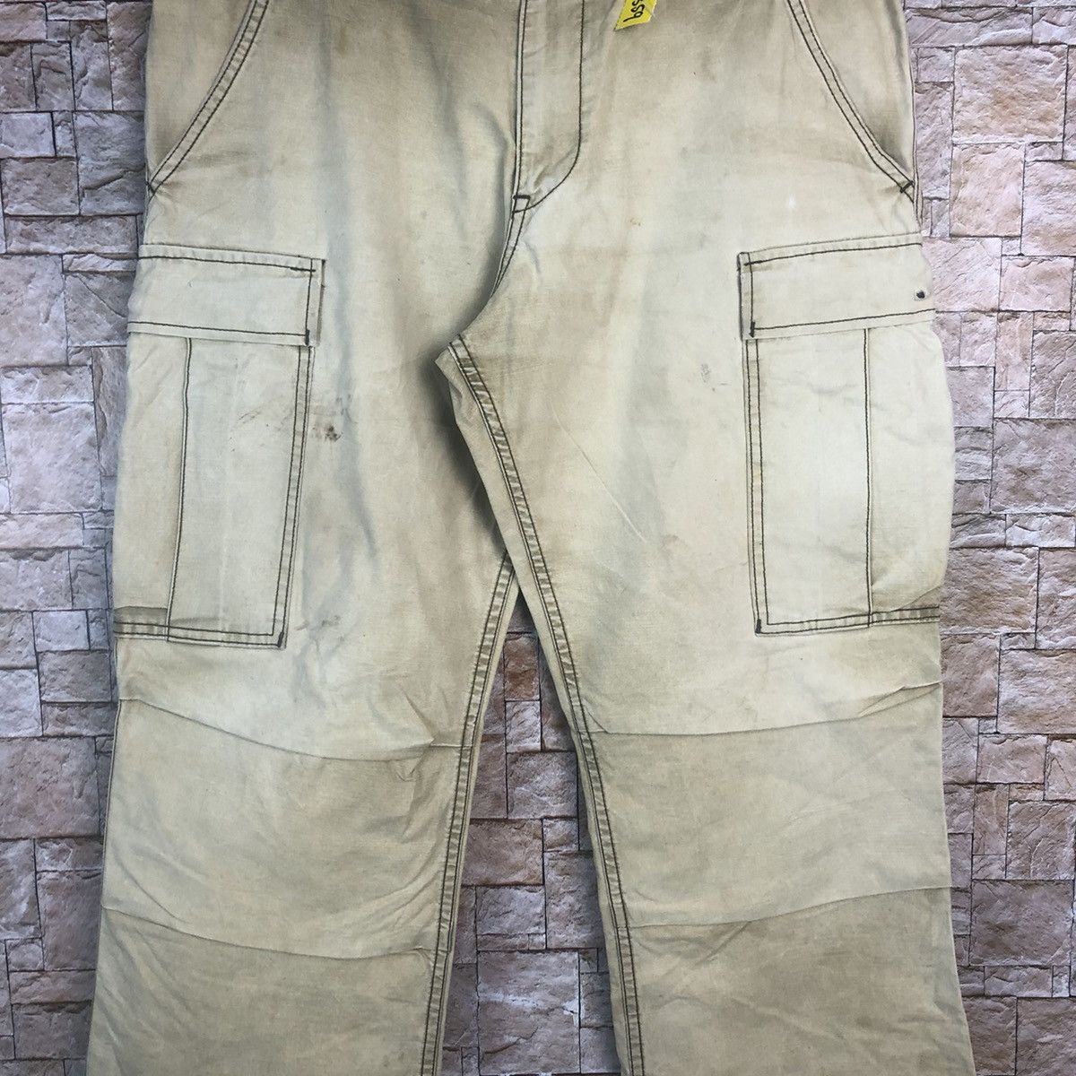 Japanese Brand Quadro Green Cargo Multipocket Pants #A359 Size US 33 - 6 Thumbnail