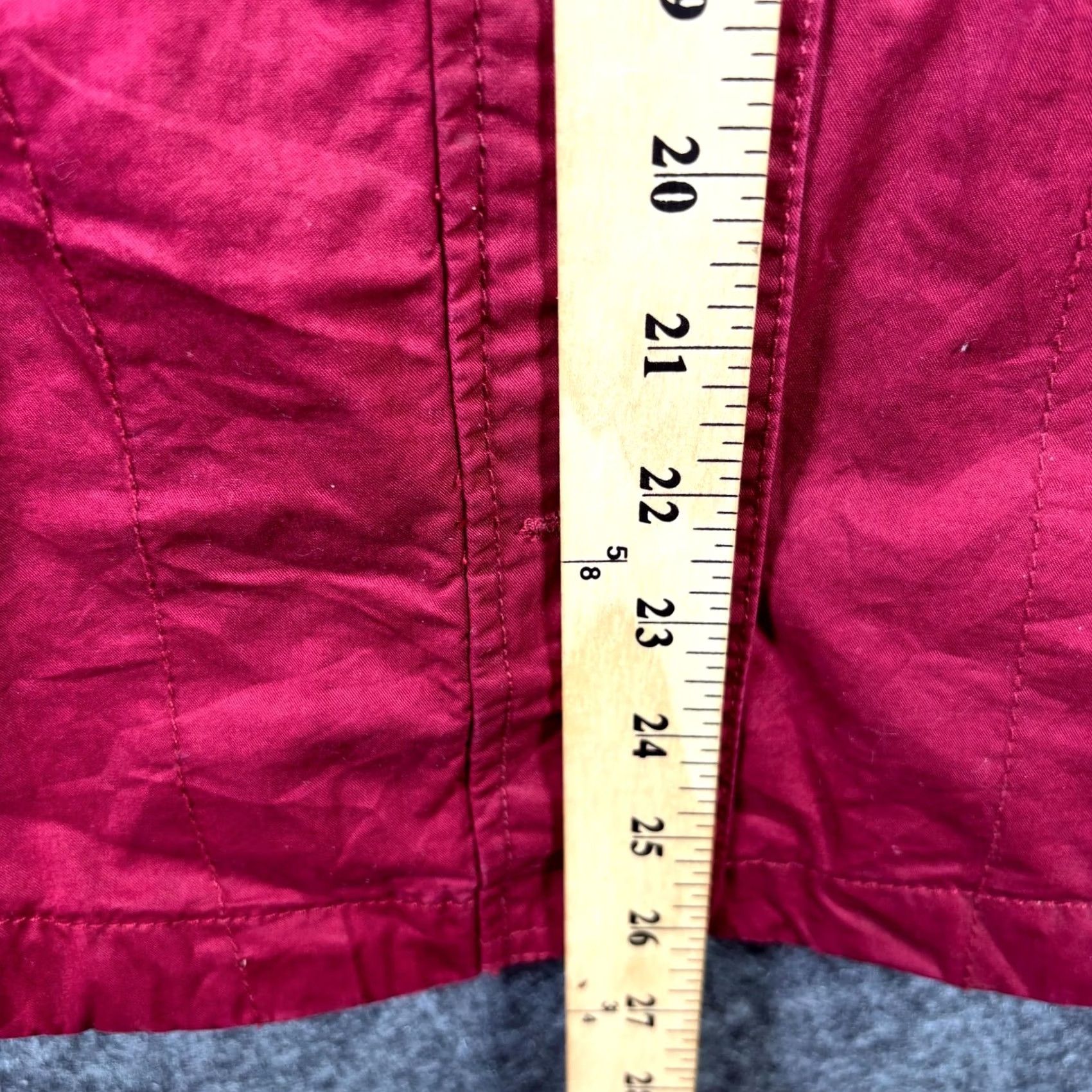 Vintage Buffalo Basic Jacket Women's L Red Cotton Front Pockets Full-Zip Casual Size 36" / US 14 / IT 50 - 3 Thumbnail