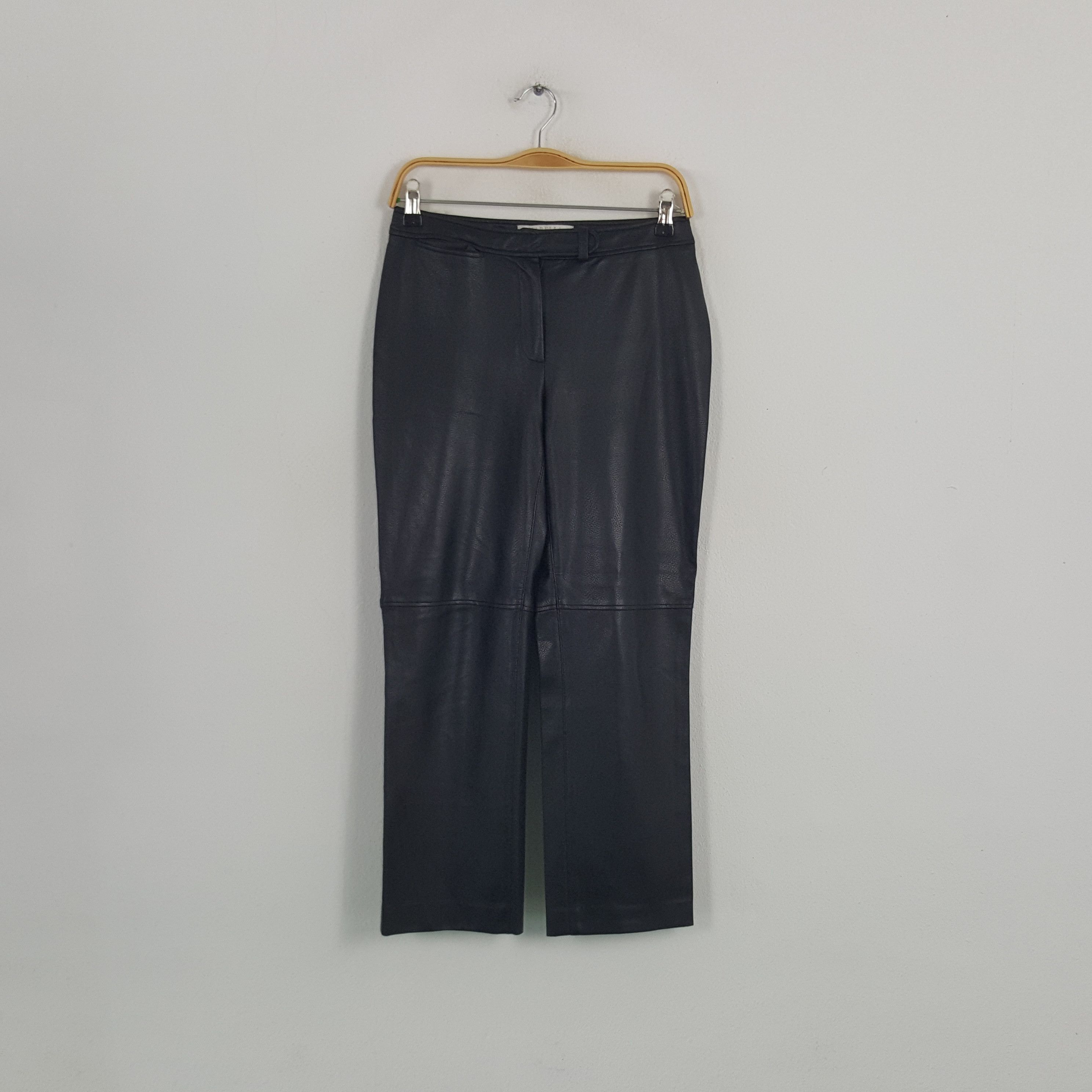 Vintage Marella Tricot Italian Brand Leather Pants