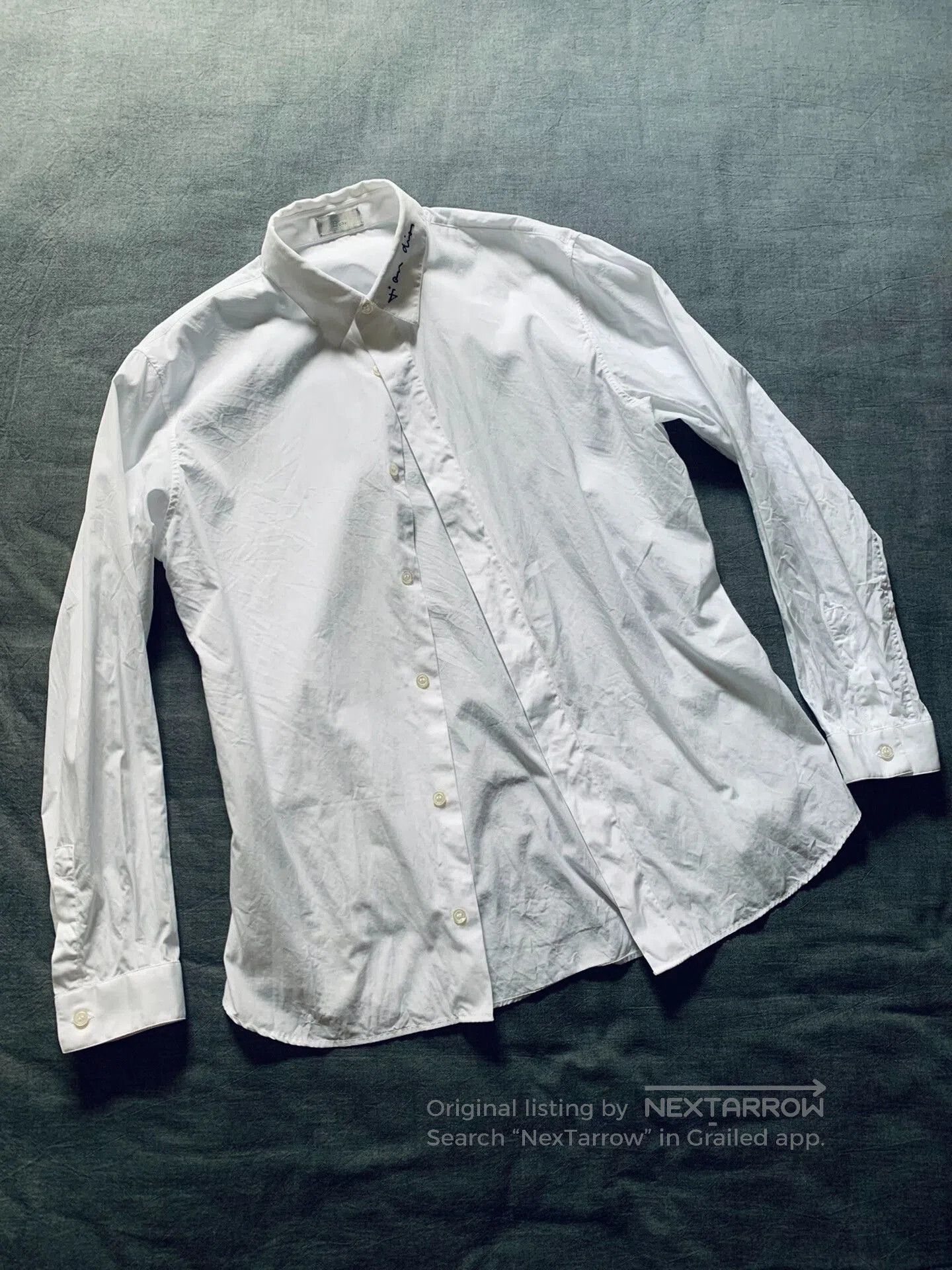 Dior Dior Slogan Embroidery White Shirt. Size US XXS / EU 40 - 2 Thumbnail
