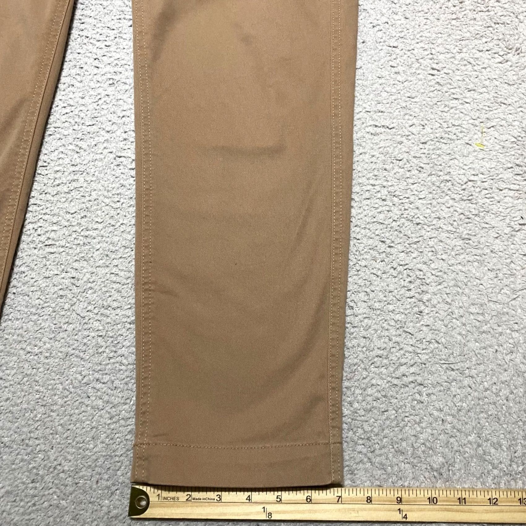 J.Crew J.CREW Pants Beige Straight Chino Mid Rise Regular 8 Womens Plain Beige Front Pockets Stretch Size 30" / US 8 / IT 44 - 5 Thumbnail
