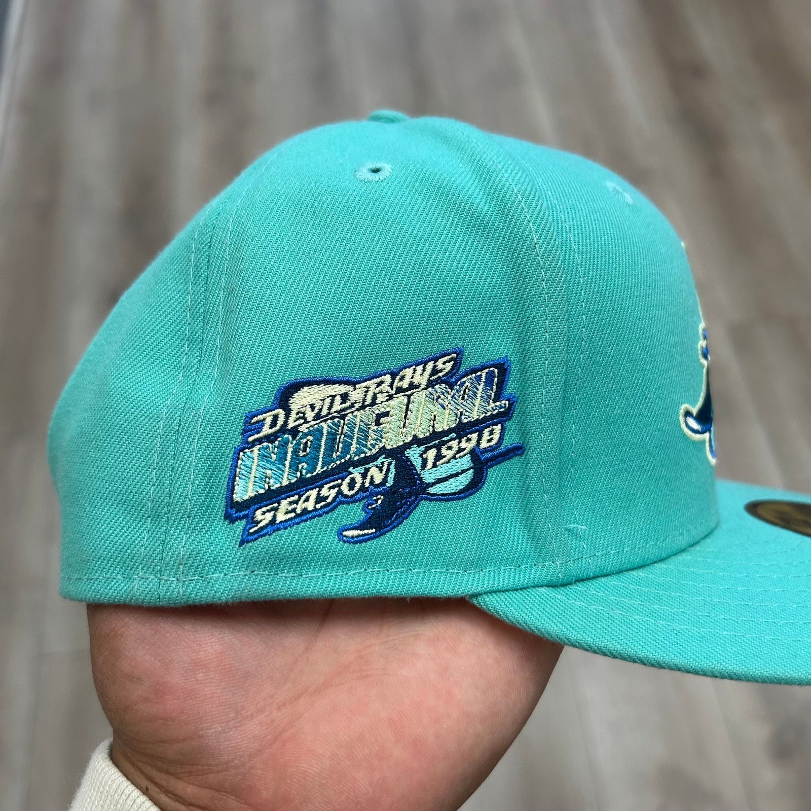 New Era New Era Tampa Bay Devil Rays Inaugural Patch Fitted Hat Size ONE SIZE - 5 Thumbnail