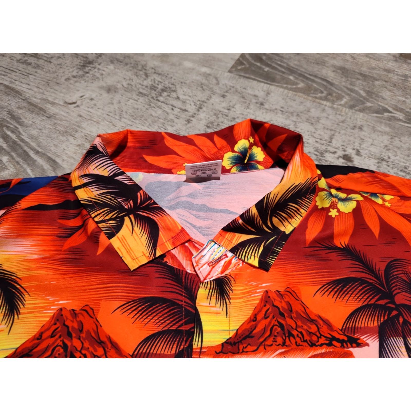 Vintage LA LEELA La Leela Hawaiian Mens Short Sleeve Button Down Shirts 2XL XXL USA Made Boxy Size US XXL / EU 58 / 5 - 7 Thumbnail
