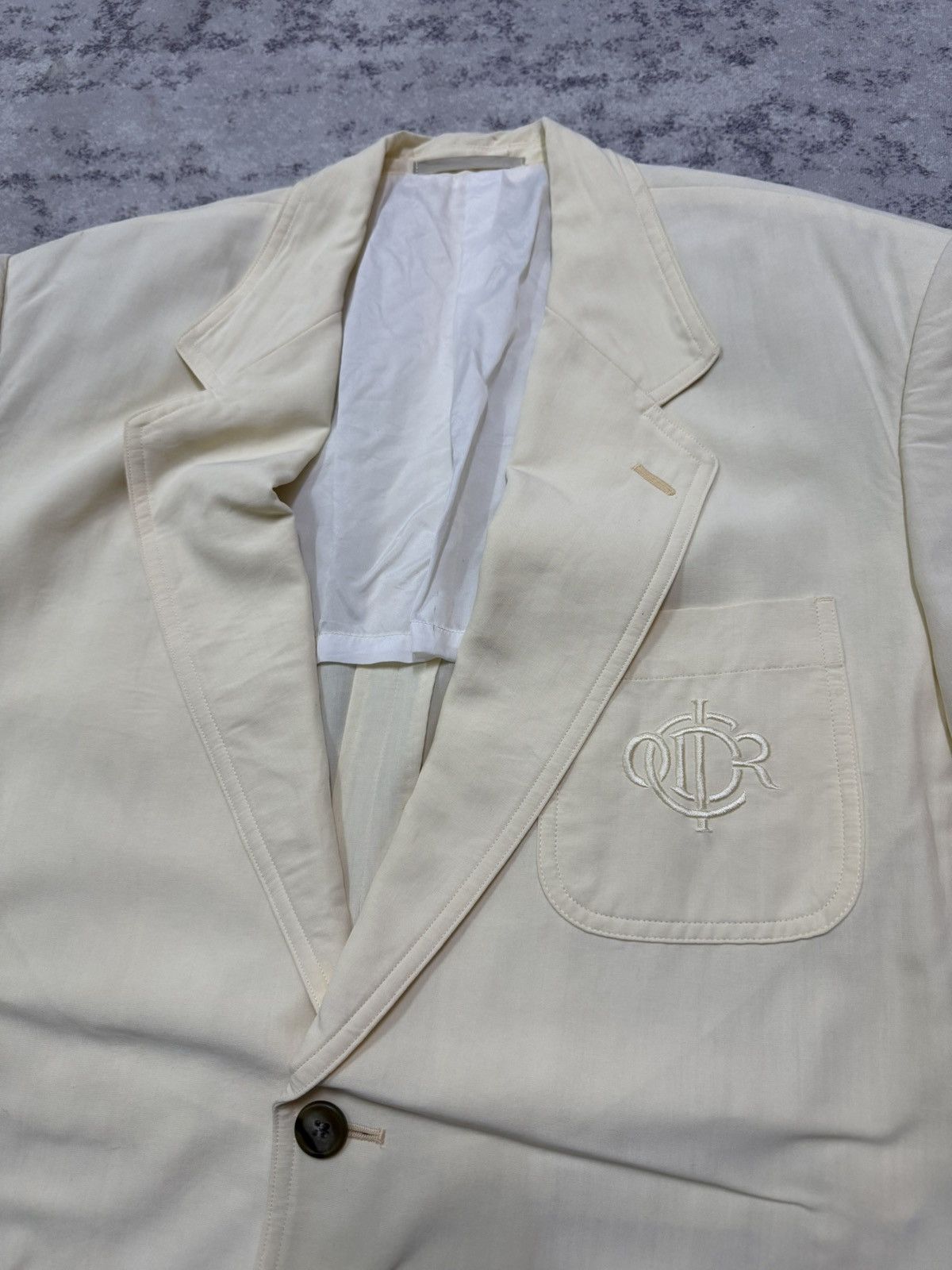 Christian Dior Monsieur VINTAGE 90s CHRISTIAN DIOR EMBROIDERY LOGO CASUAL BLAZER Size US L / EU 52-54 / 3 - 5 Thumbnail