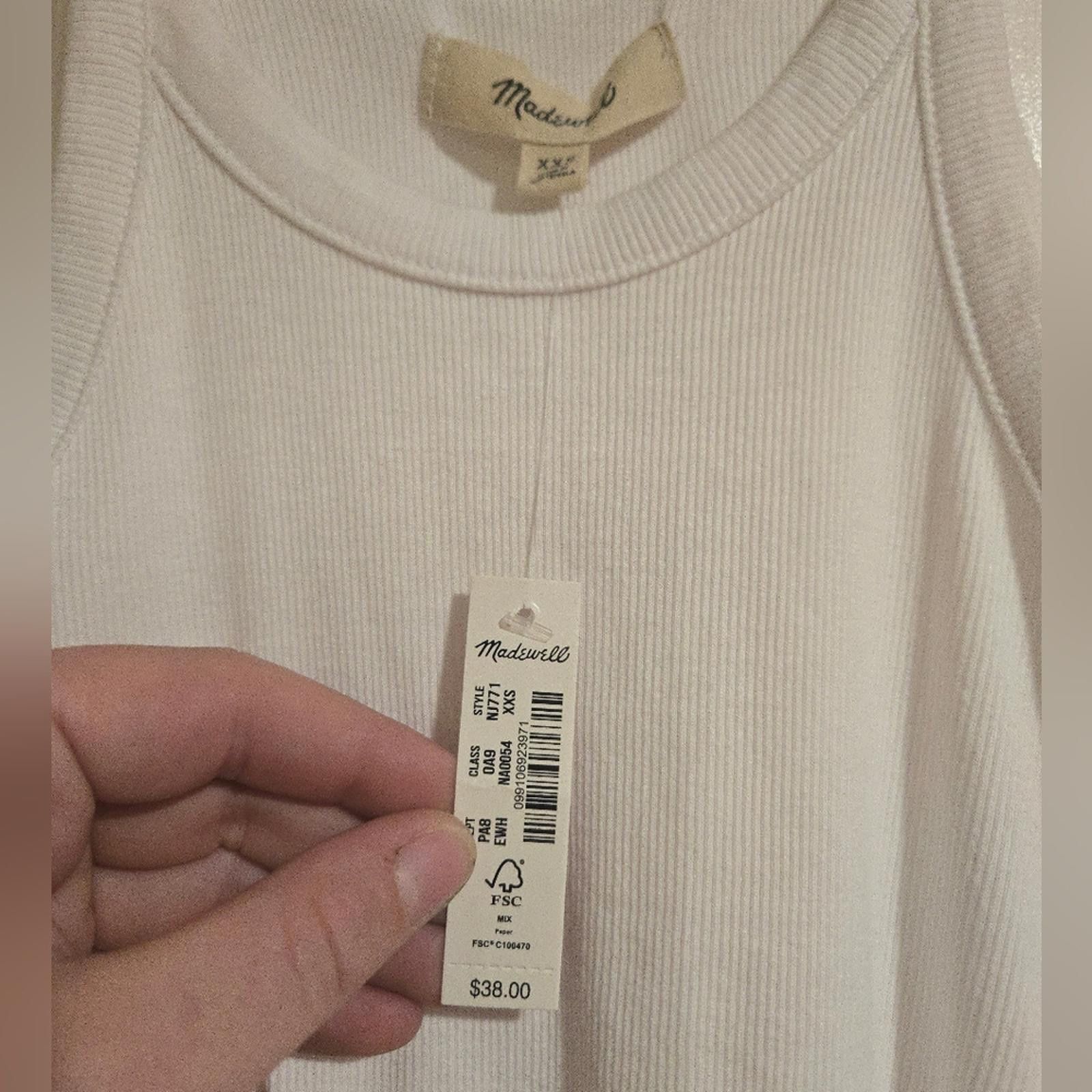 Madewell Madewell Supima® Rib '90s Tank Size XXS / US 00 / IT 34 - 4 Thumbnail