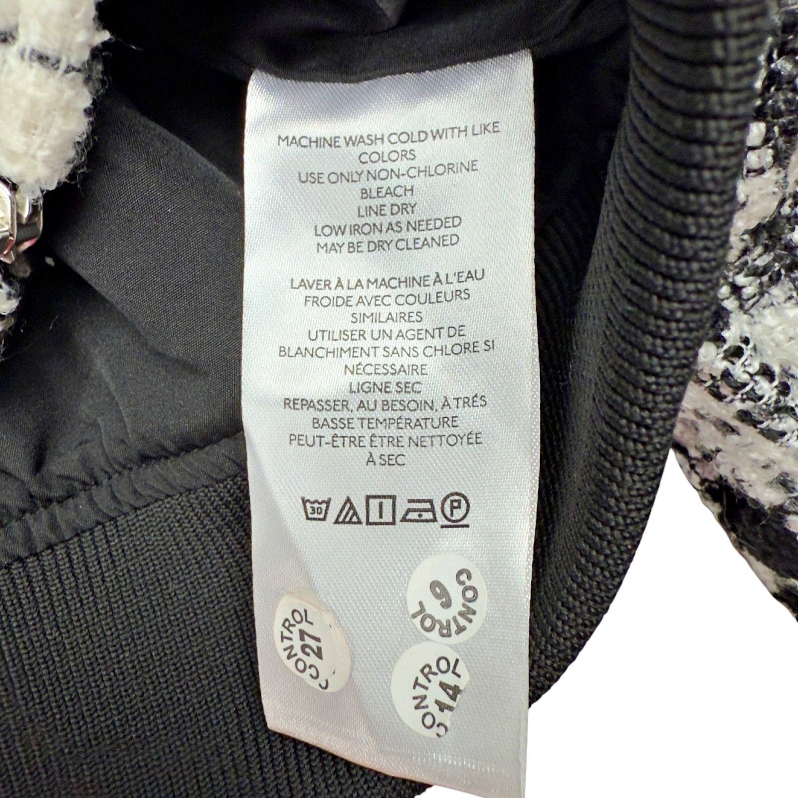 Anthropologie Anthropologie Maeve B/W Plaid Cropped Tweed Bomber Jacket Size L / US 10 / IT 46 - 12 Thumbnail