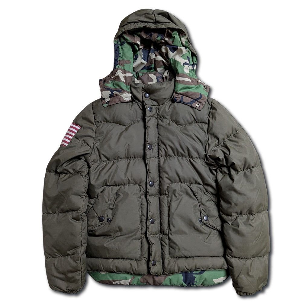 Denim & Supply Ralph Lauren Denim & Supply Green Camo Military Puffer v Size US S / EU 44-46 / 1 - 1 Thumbnail