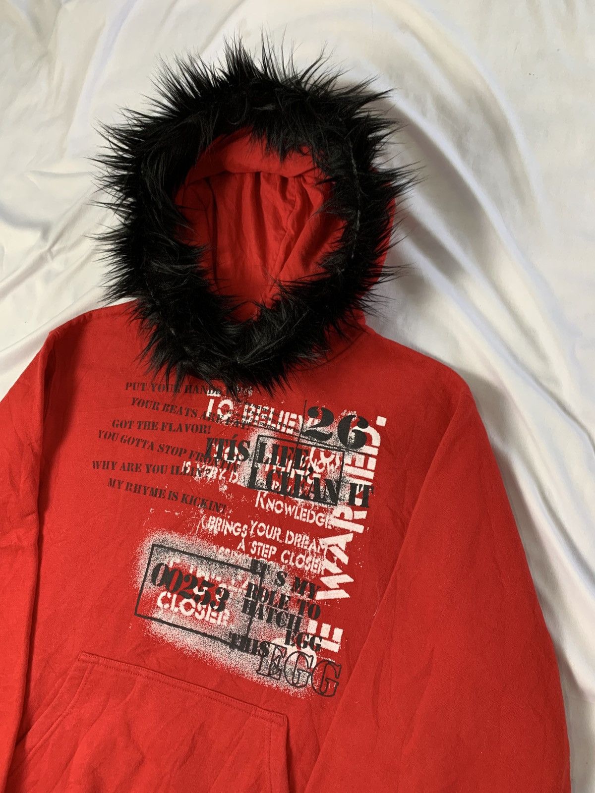 KMRii Fur hoodie sorridere poem ifsixwasnine style Size US M / EU 48-50 / 2 - 3 Thumbnail