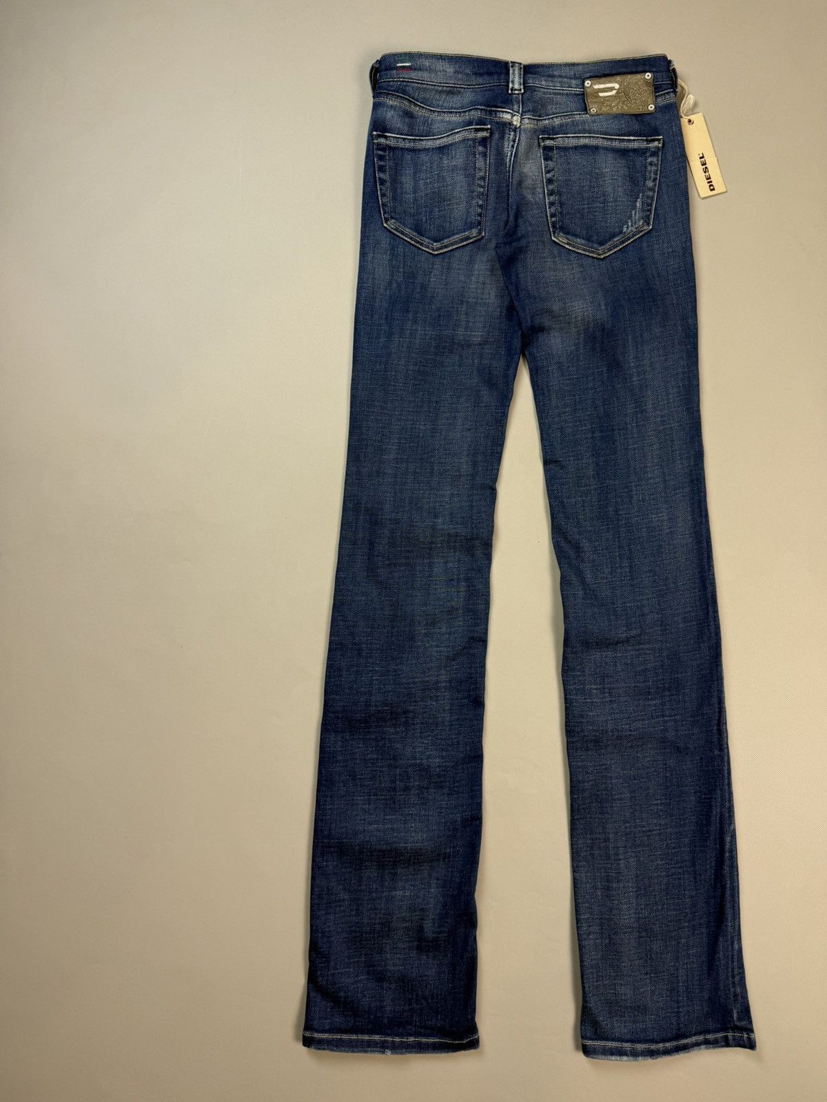 Diesel BNWT! Diesel Doozy Low Rise Wide Leg Y2K Denim Jeans Pants Size 26" / US 2 / IT 38 - 20 Thumbnail