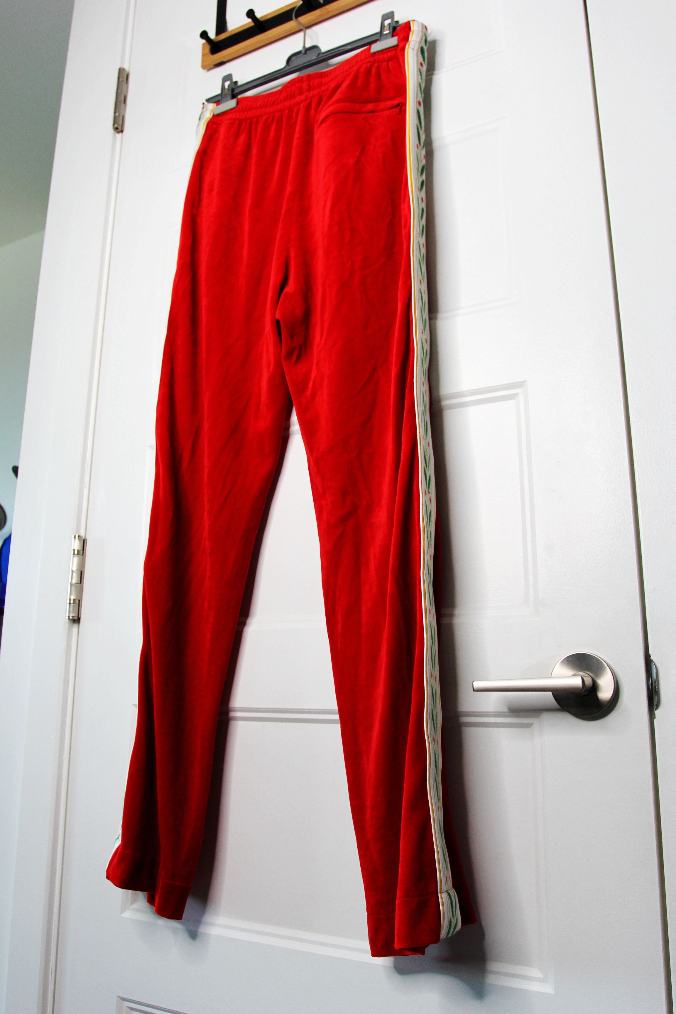 Casablanca BNWT SS23 CASABLANCA VELOUR LAUREL TRACK PANTS XL Size US 36 / EU 52 - 7 Thumbnail