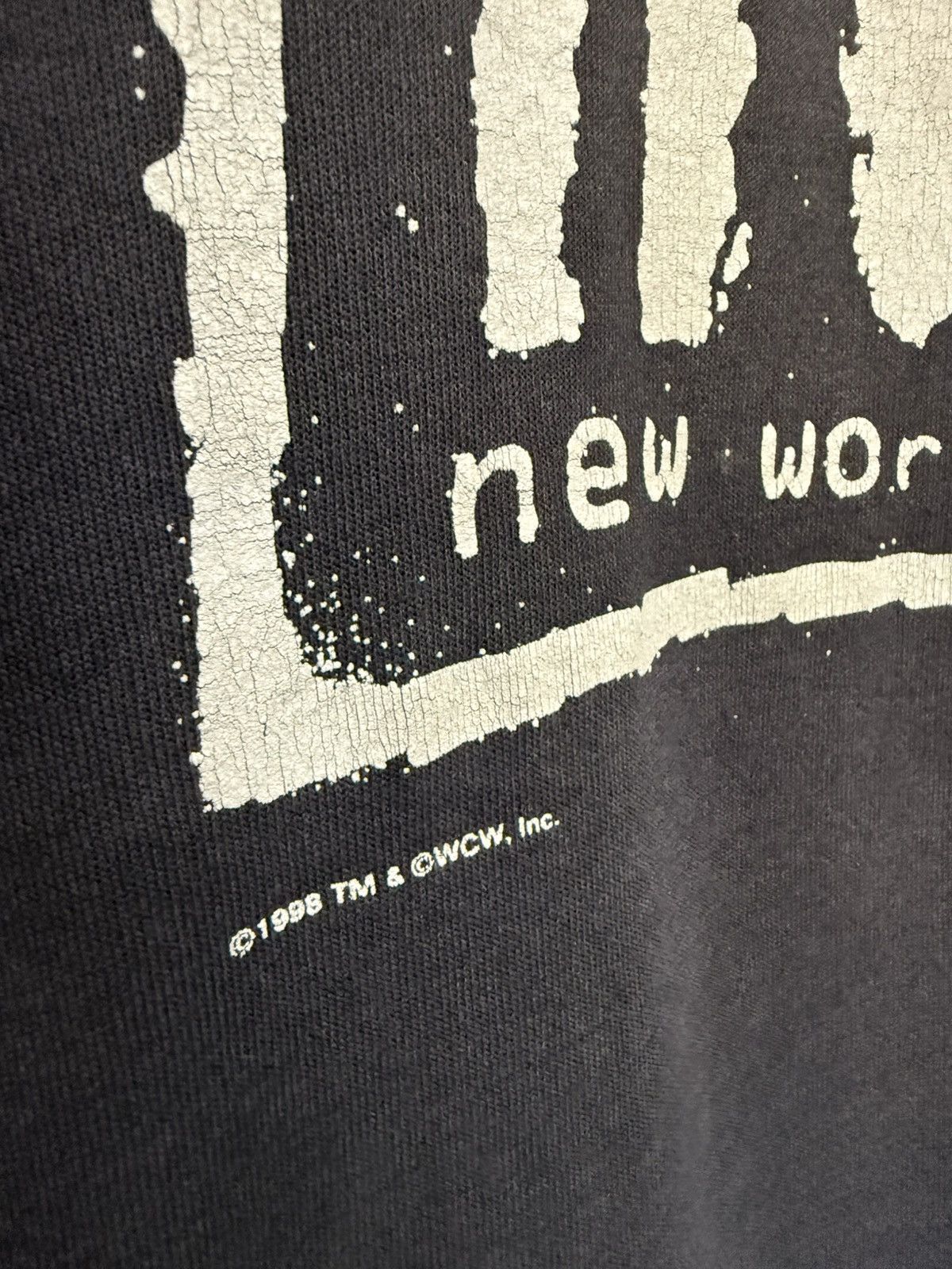 WCW/nWo 🥊 Vtg 90s WCW NWO Distressed Faded Roundneck Sweatshirt - M Size US M / EU 48-50 / 2 - 5 Thumbnail