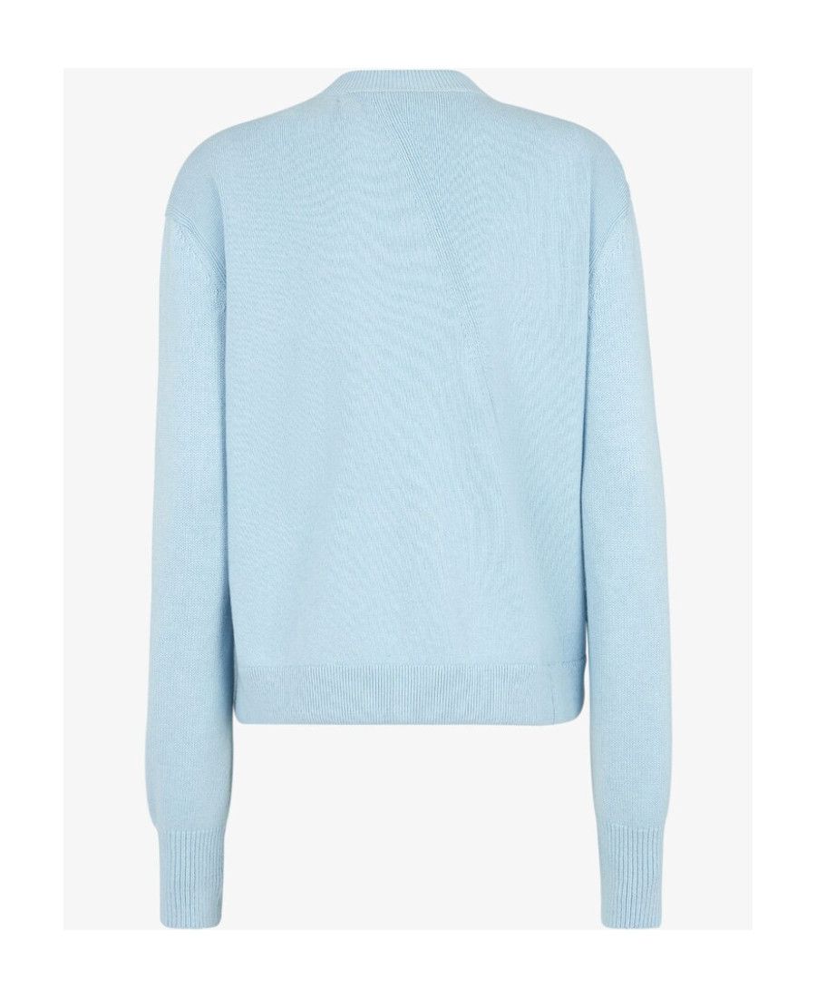 Fendi o1s1wg110225 Cardigan in Blue Size L / US 10 / IT 46 - 2 Thumbnail