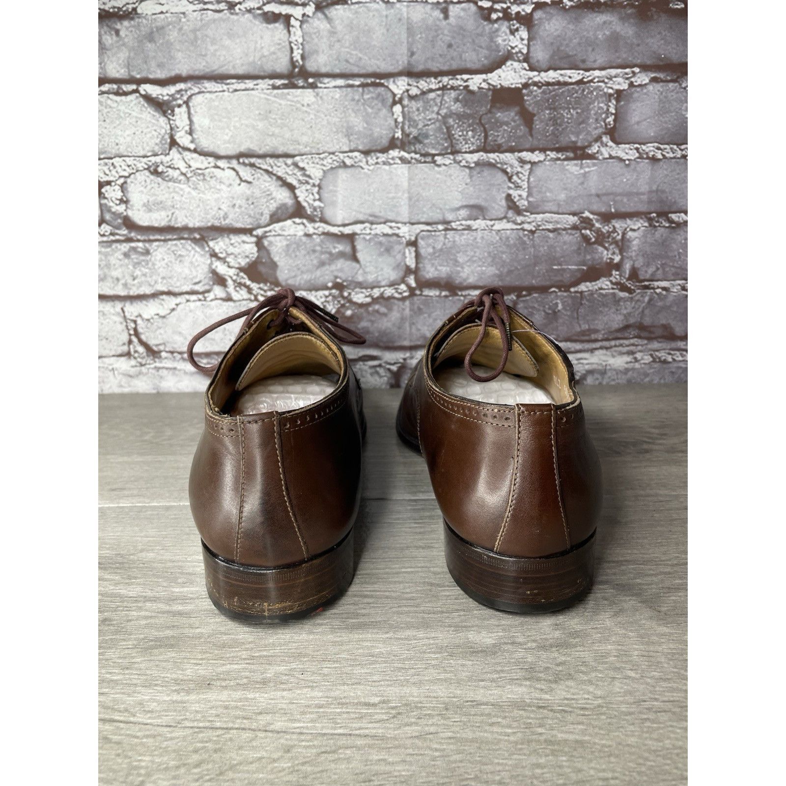 Ralph Lauren Polo Ralph Lauren Brown Leather Cap Toe Wingtip Oxford Dress Size US 10 / EU 43 - 4 Thumbnail