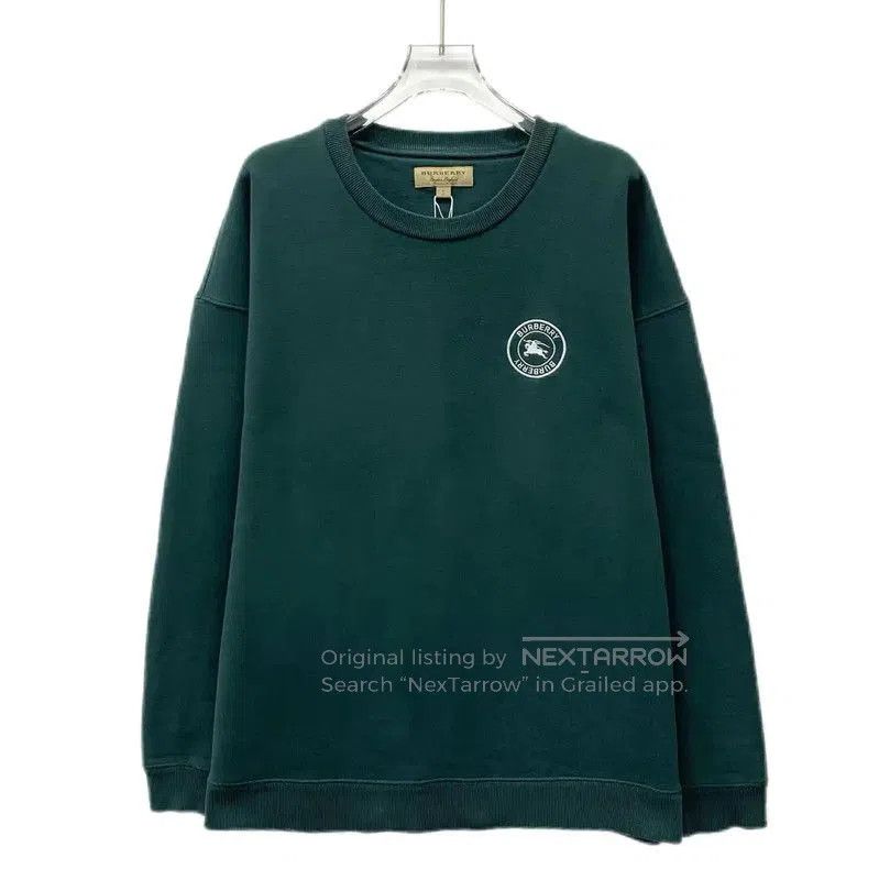 Burberry Burberry Men's Dark Green Cotton Sweatshirt. Size US L / EU 52-54 / 3 - 1 Thumbnail