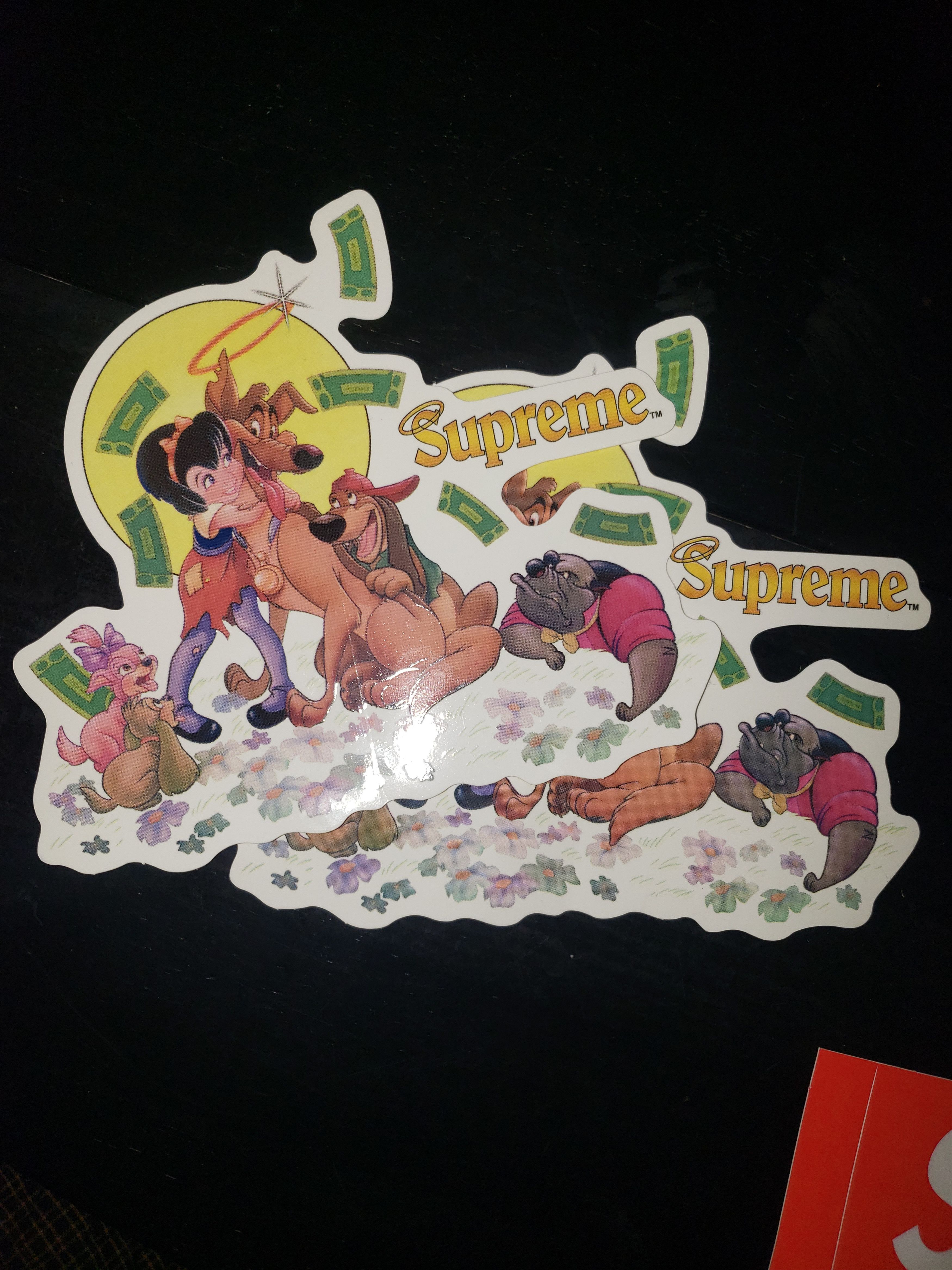 Supreme 2 Supreme X All Dogs Go To Heaven Stickers Size ONE SIZE - 1 Thumbnail
