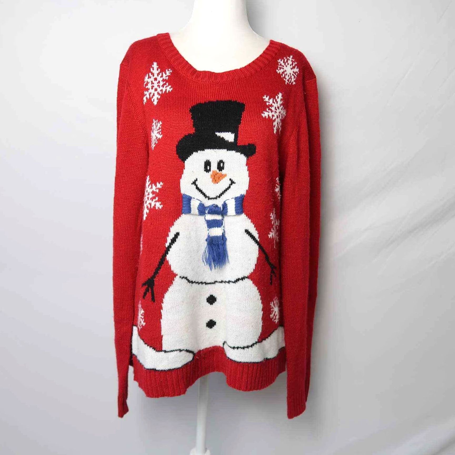 Vintage VINTAGE Carolyn Taylor Sweater Shirt Women XL Red Holiday Snowman Snowflake Pullover Size XL / US 12-14 / IT 48-50 - 2 Thumbnail
