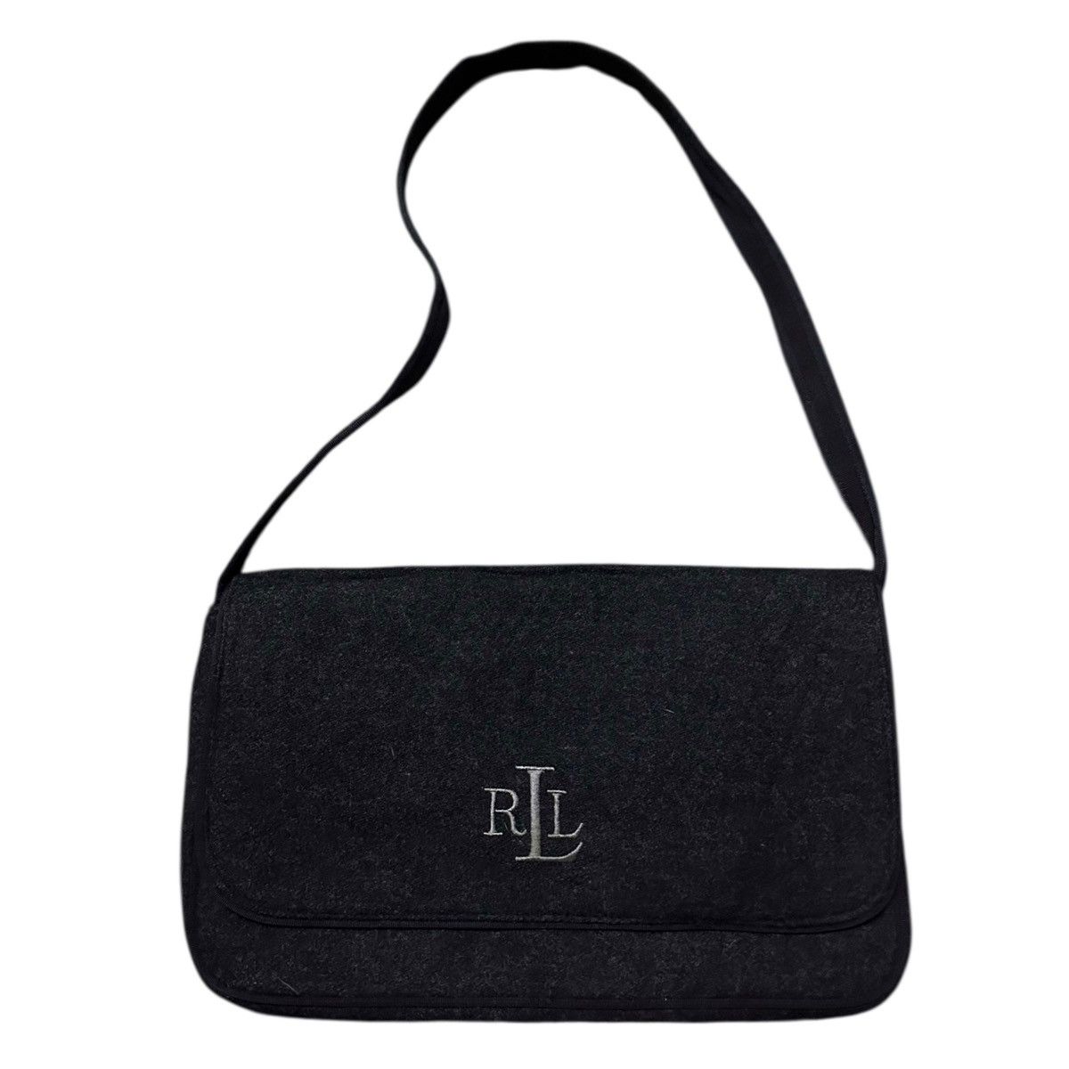 Lauren Ralph Lauren Lauren Ralph Lauren shoulder bag crafted from charcoal wool Size ONE SIZE - 3 Thumbnail
