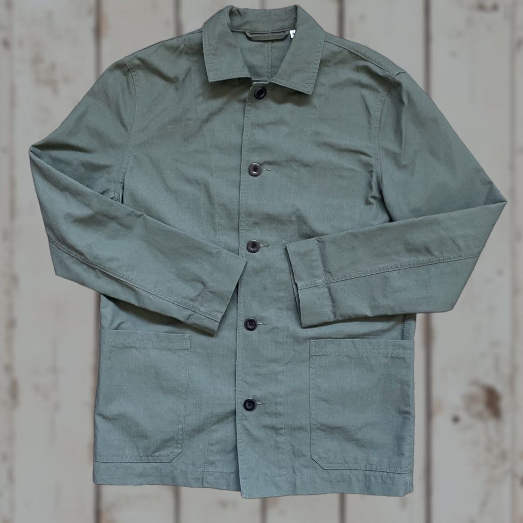 Vintage VINTAGE Chore Work Jacket Military Green 38 Mens Unbranded Ripstop Euro Style Jacket Size US XXS / EU 40 - 1 Thumbnail