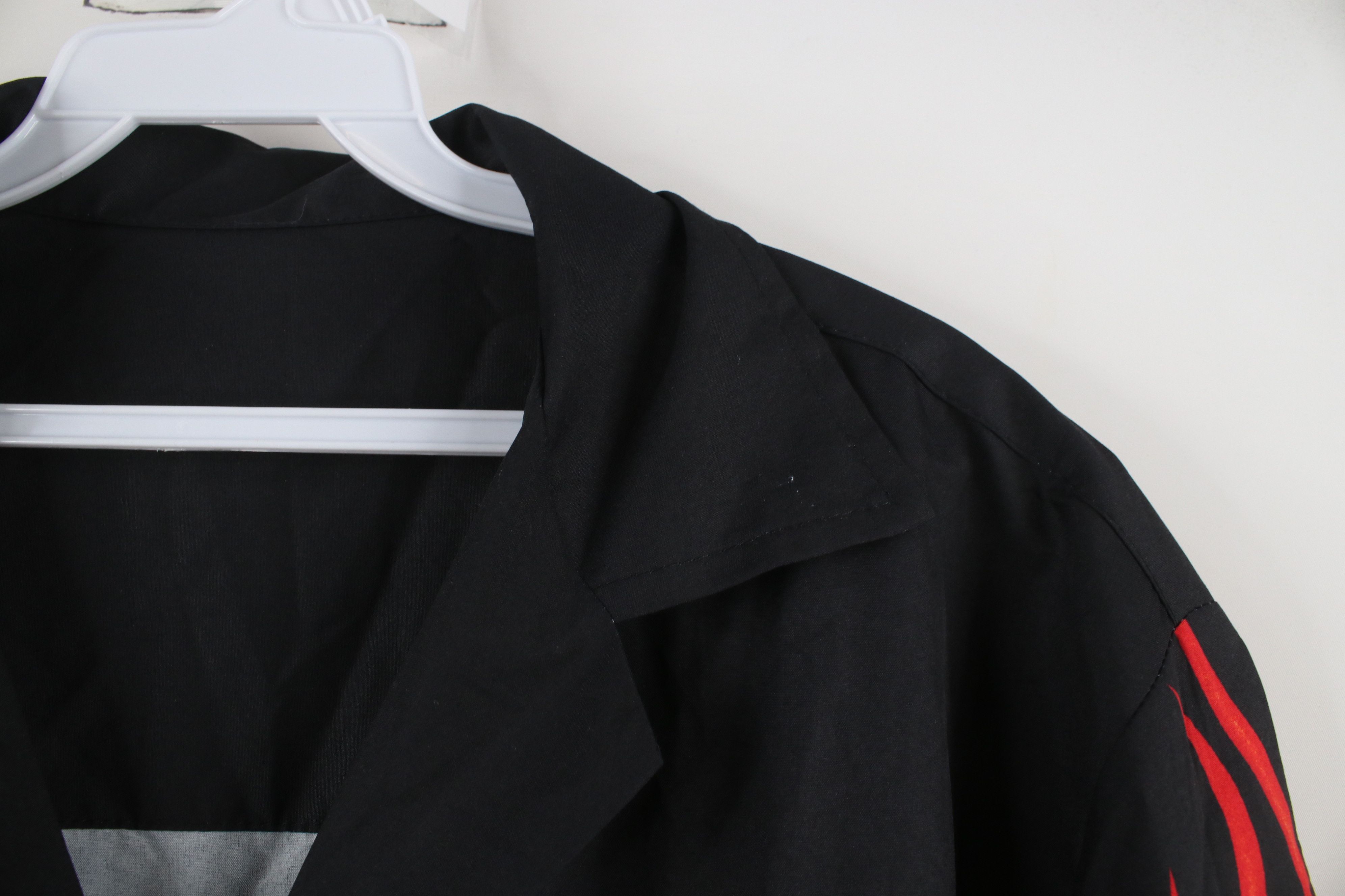Vintage Vintage 90s Y2K Streetwear Fire Flames Collared Button Shirt Size US L / EU 52-54 / 3 - 4 Thumbnail