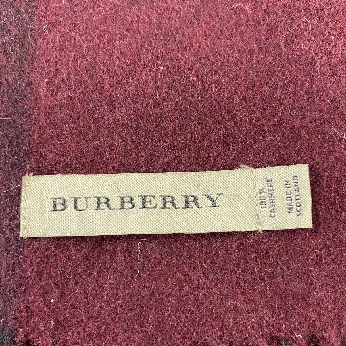 Burberry × Vintage Burberry Cashmere Scarf / Muffler / Neckwear -T1331 Size ONE SIZE - 5 Thumbnail