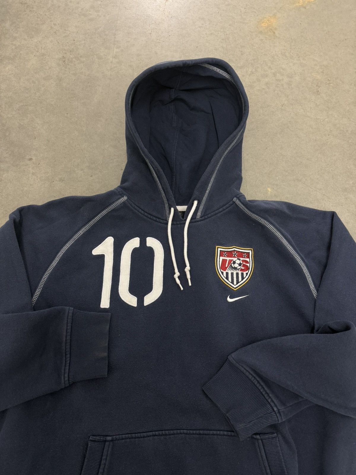 2000s USA Soccer Nike Swoosh Hoodie #10 World Cup RARE