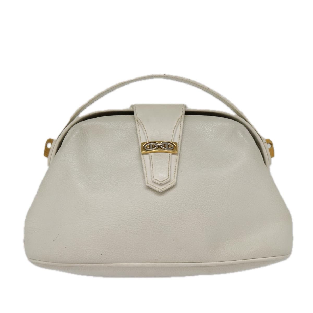 White Leather Shoulder Bag (Pre-Owned)