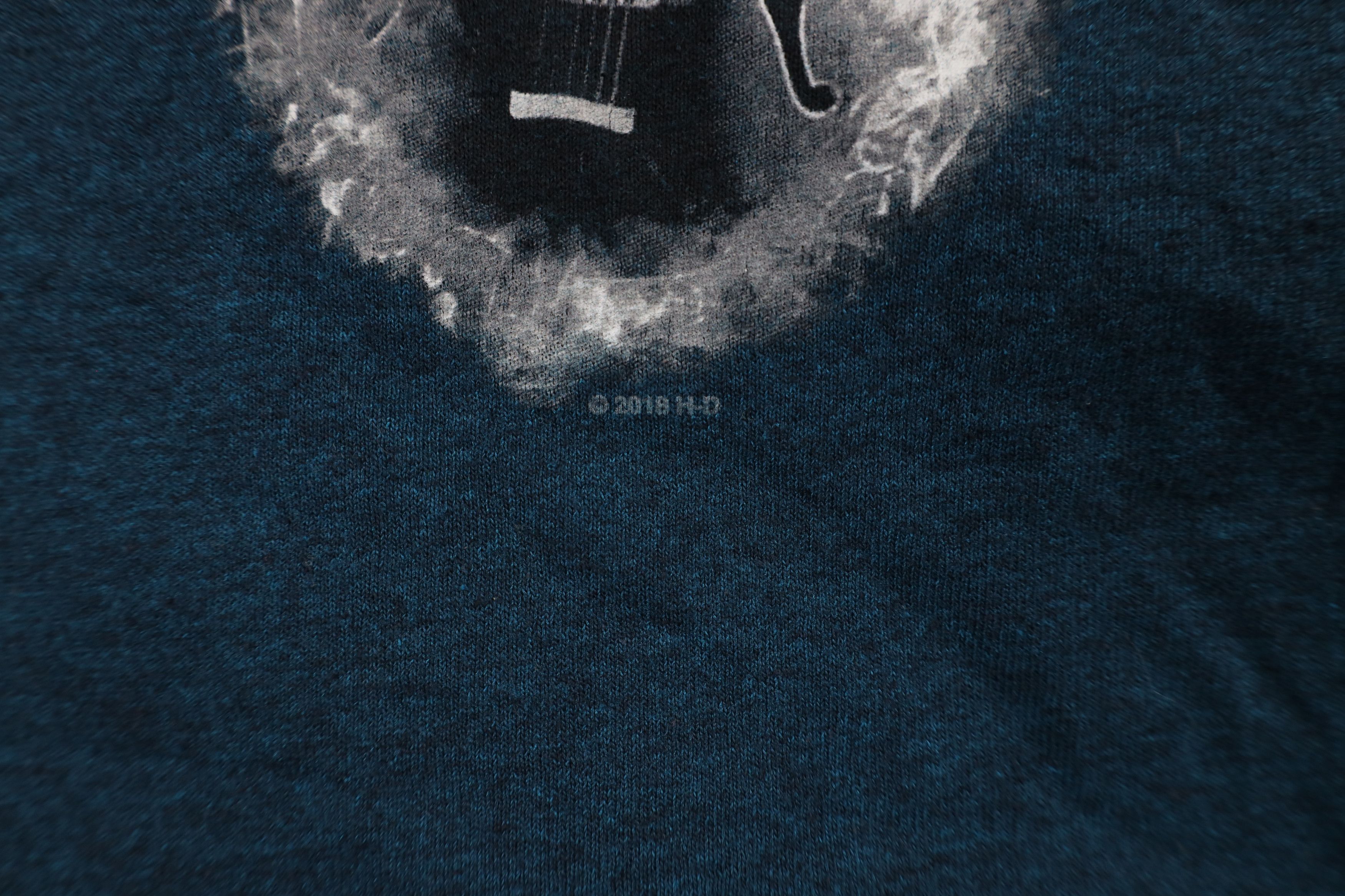 Harley Davidson × Vintage Vintage Y2K Harley Davidson Guitar Fire Flames T-Shirt Blue Size US L / EU 52-54 / 3 - 5 Thumbnail