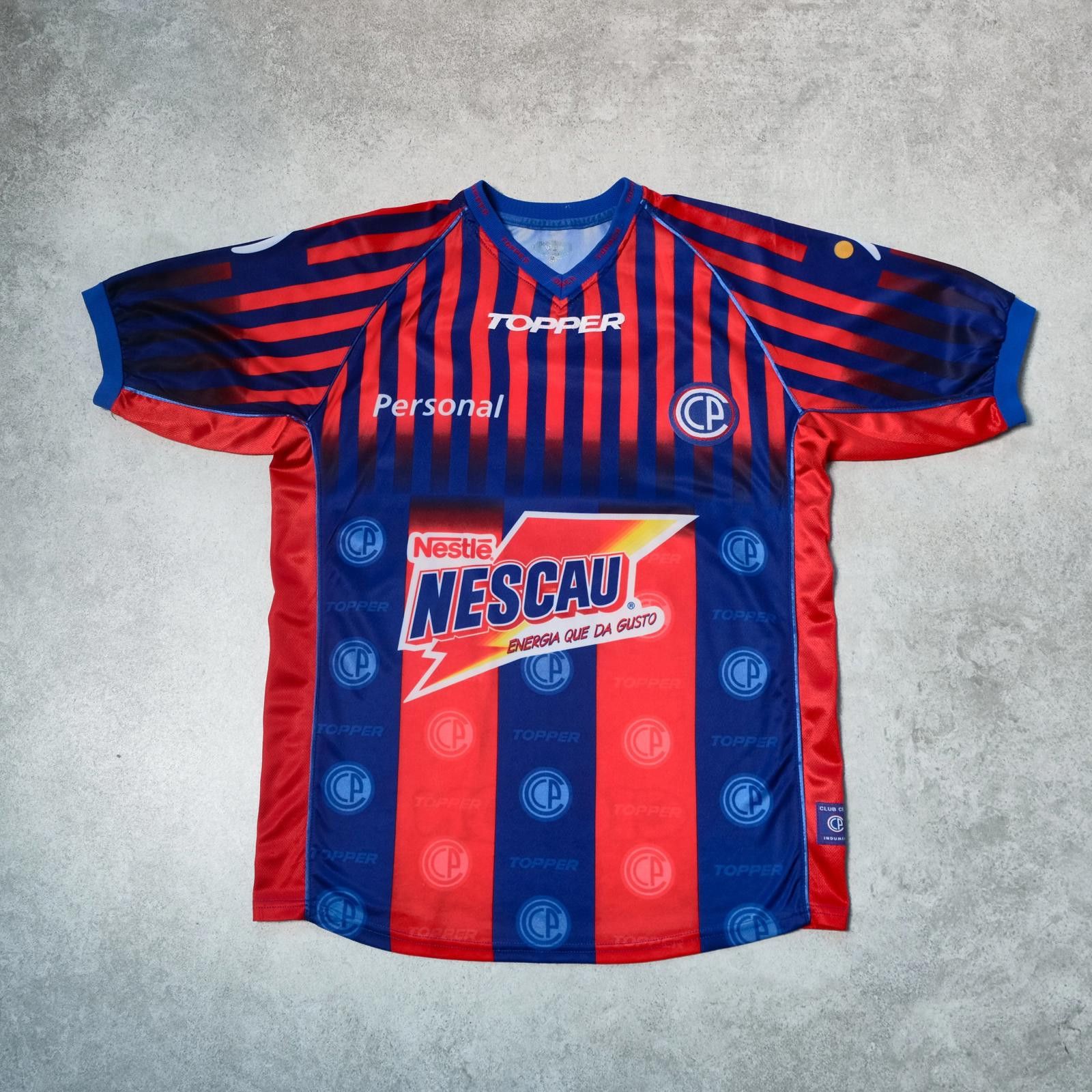 Topperz 2001/02 Cerro Porteño (Paraguay) Home Shirt Topper (L/XL) Size US L / EU 52-54 / 3 - 1 Thumbnail