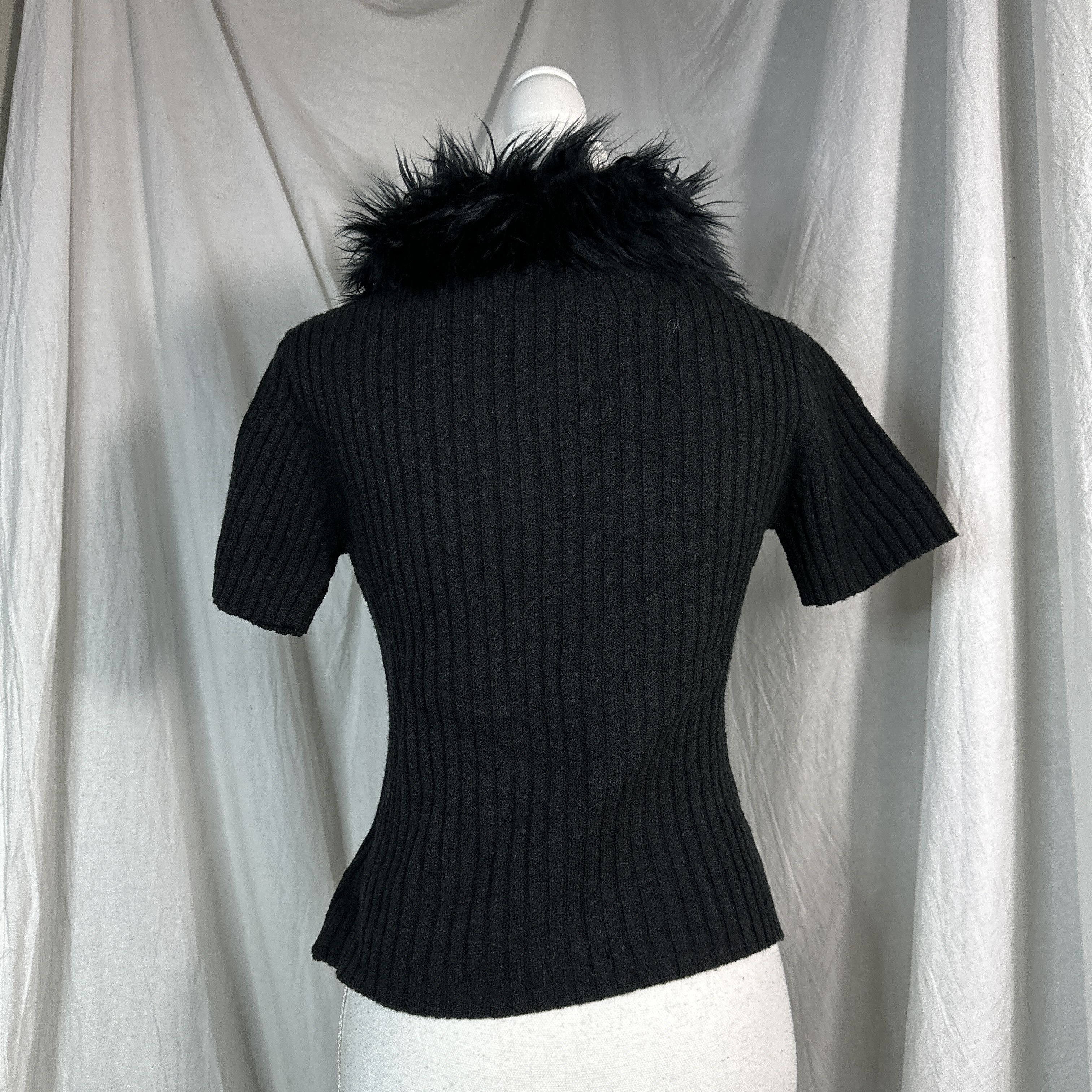 Vintage Vintage Opium Fur Short sleeve Sweater T-shirt Size S / US 4 / IT 40 - 4 Thumbnail