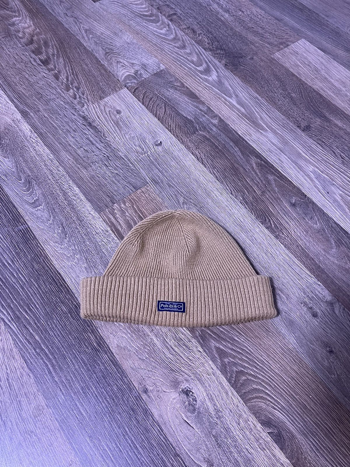 Polo Ralph Lauren × Vintage Polo Ralph Lauren Cuffed Brown Beanie Hat Size ONE SIZE - 1 Thumbnail