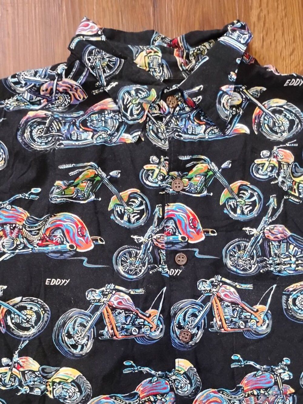 Reyn Spooner Vintage Reyn Spooner Art Eddy Y Motorcycle Hawaiian Shirt Size US M / EU 48-50 / 2 - 1 Thumbnail