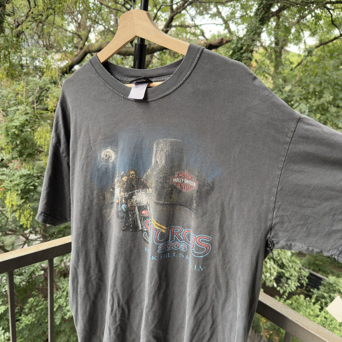 Harley Davidson Sturgis Harley Shirt Thrashed Faded Distressed ERD Grunge Size US XL / EU 56 / 4 - 4 Thumbnail