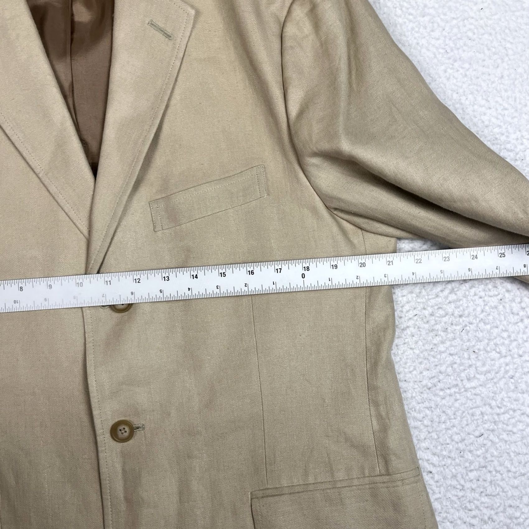 J.Crew J. Crew Suit 2 Piece Beige Tan Irish Linen 42R 36x30 Mens Size 42R - 3 Thumbnail
