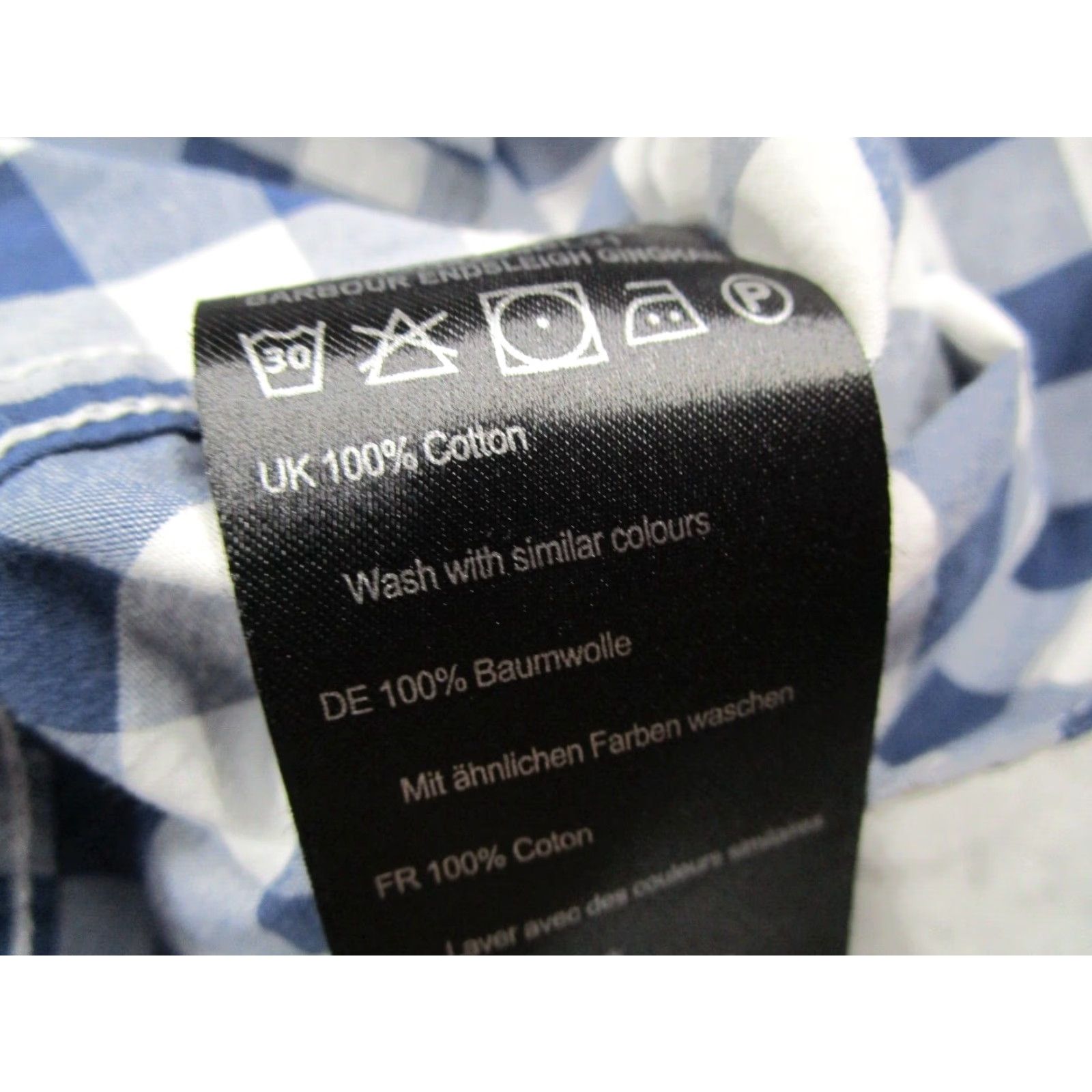 Barbour Barbour Shirt Mens 2XL Blue Check Long Sleeve Button-Up Casual Pocket Shirt - 100% Cotton Size US XXL / EU 58 / 5 - 5 Thumbnail
