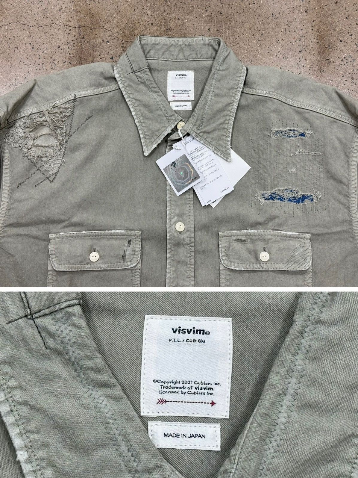 Visvim Visvim 20aw GRAND RIVER L/S CRASH Olive Size US M / EU 48-50 / 2 - 4 Thumbnail