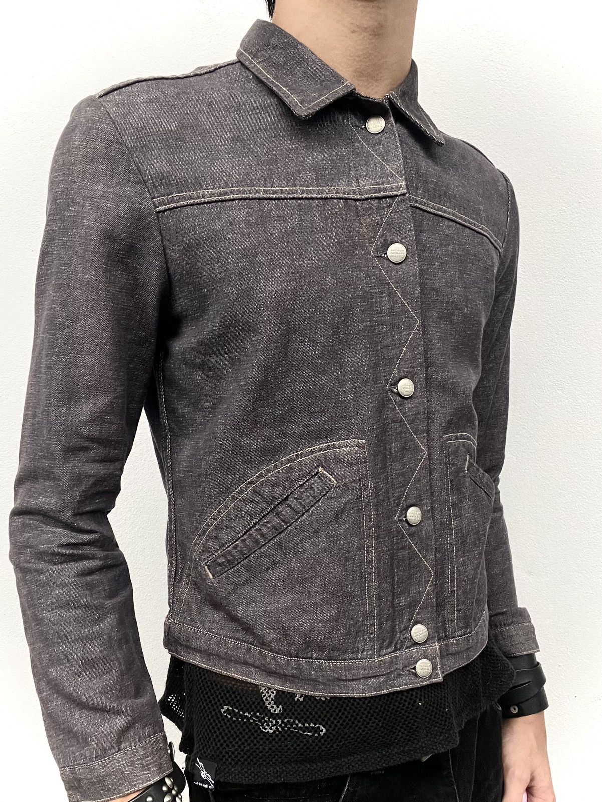 Marithe + Francois Girbaud 2000s Marithe Francois Girbaud Cropped Denim Jacket Size US S / EU 44-46 / 1 - 2 Thumbnail