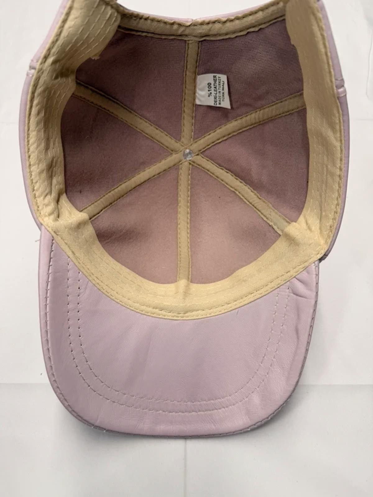 Other NEW Pink Leather Baseball Cap - Premium Hat #021 Size ONE SIZE - 5 Thumbnail