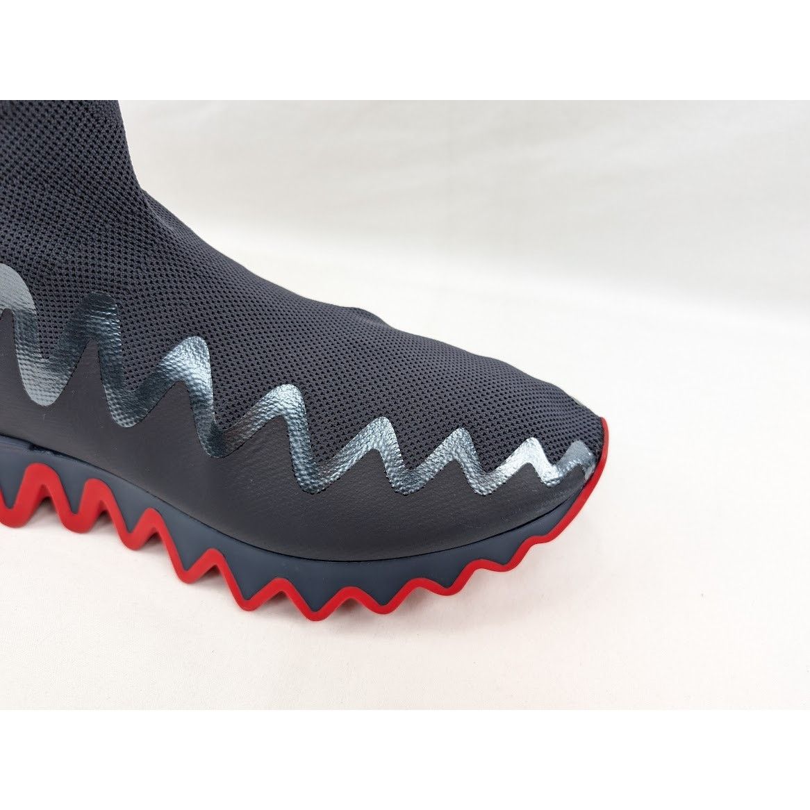 Christian Louboutin o1rshd1 Sharky Sock Pull-On Sneakers in Version Rock Size US 12 / EU 45 - 3 Thumbnail