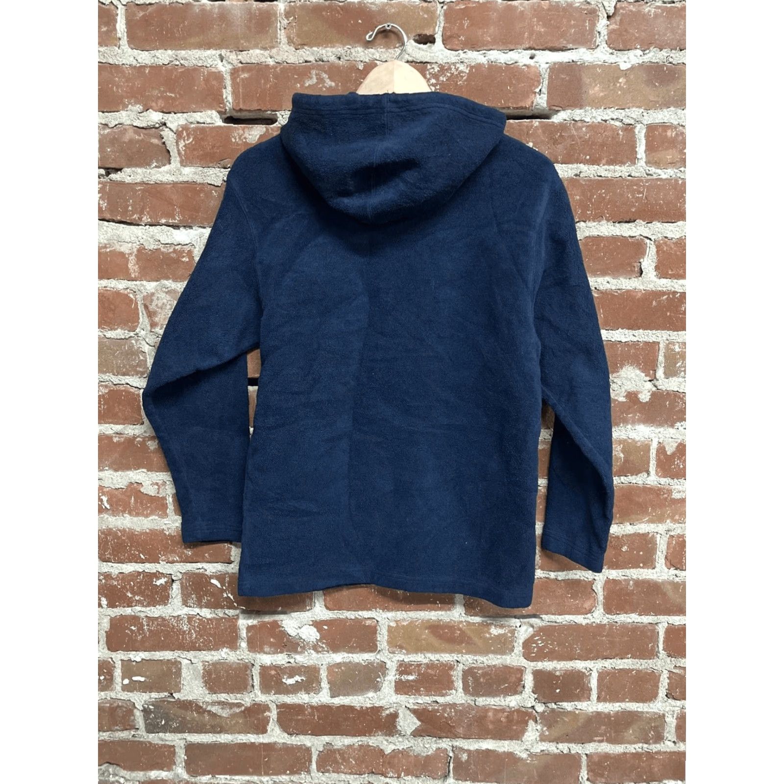 Nike VINTAGE Nike Gray Tag Mens Blue Fleece Pullover Hooded Sweater Size Small Size US S / EU 44-46 / 1 - 2 Thumbnail