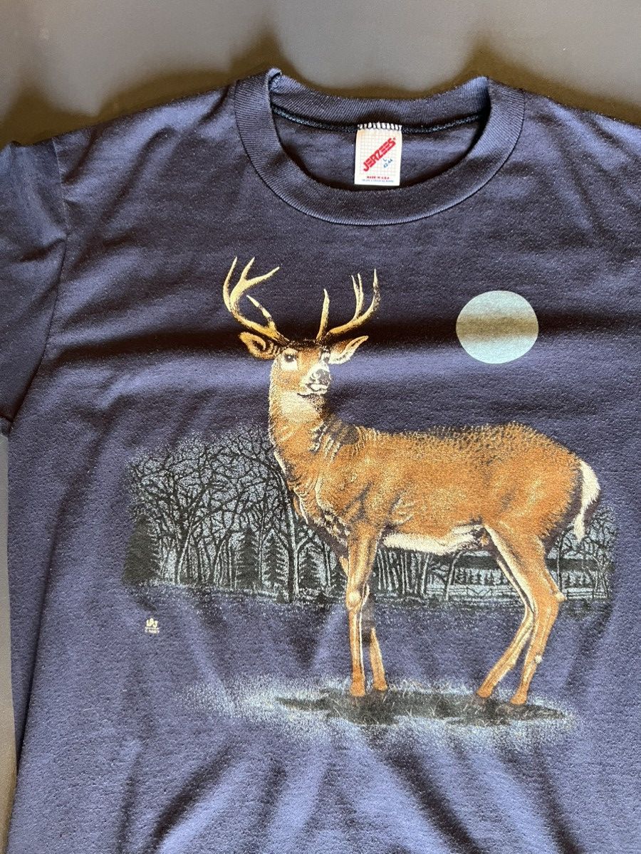 Jerzees 1989 Jerzees white tail buck hunting shirt Size US L / EU 52-54 / 3 - 2 Thumbnail