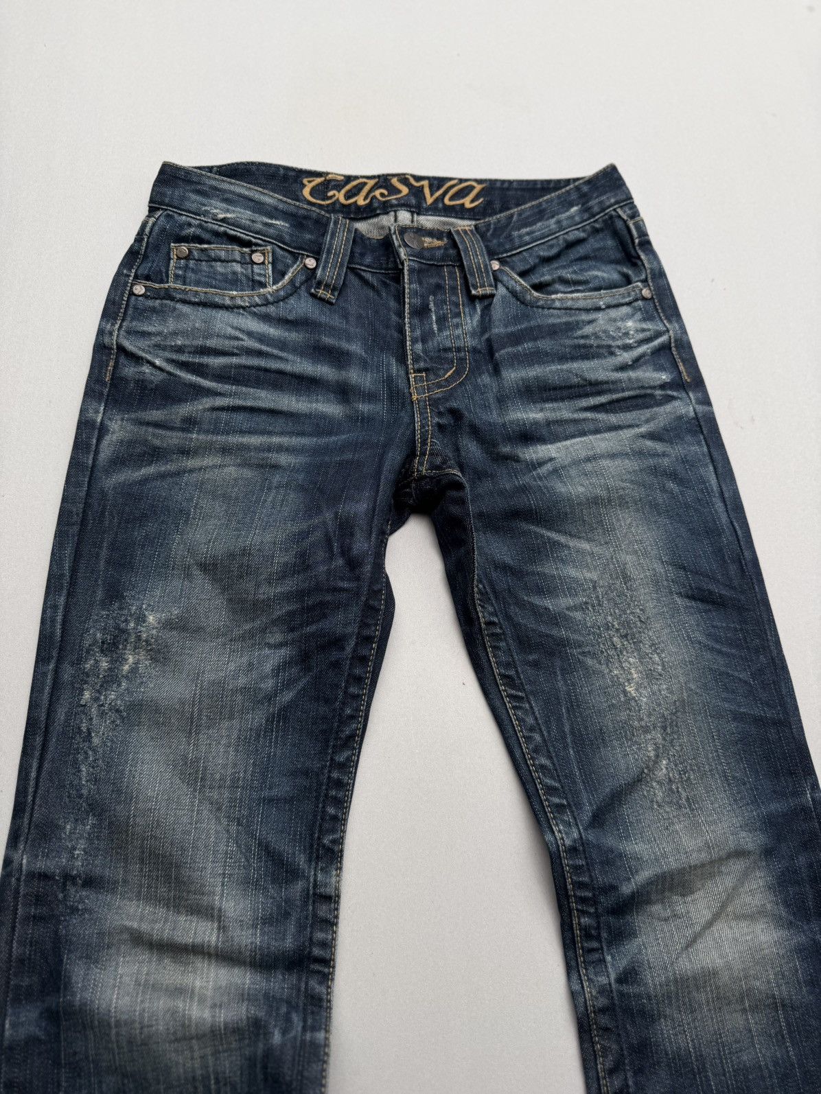 Japanese Brand CASVA flare jeans Size US 27 - 2 Thumbnail