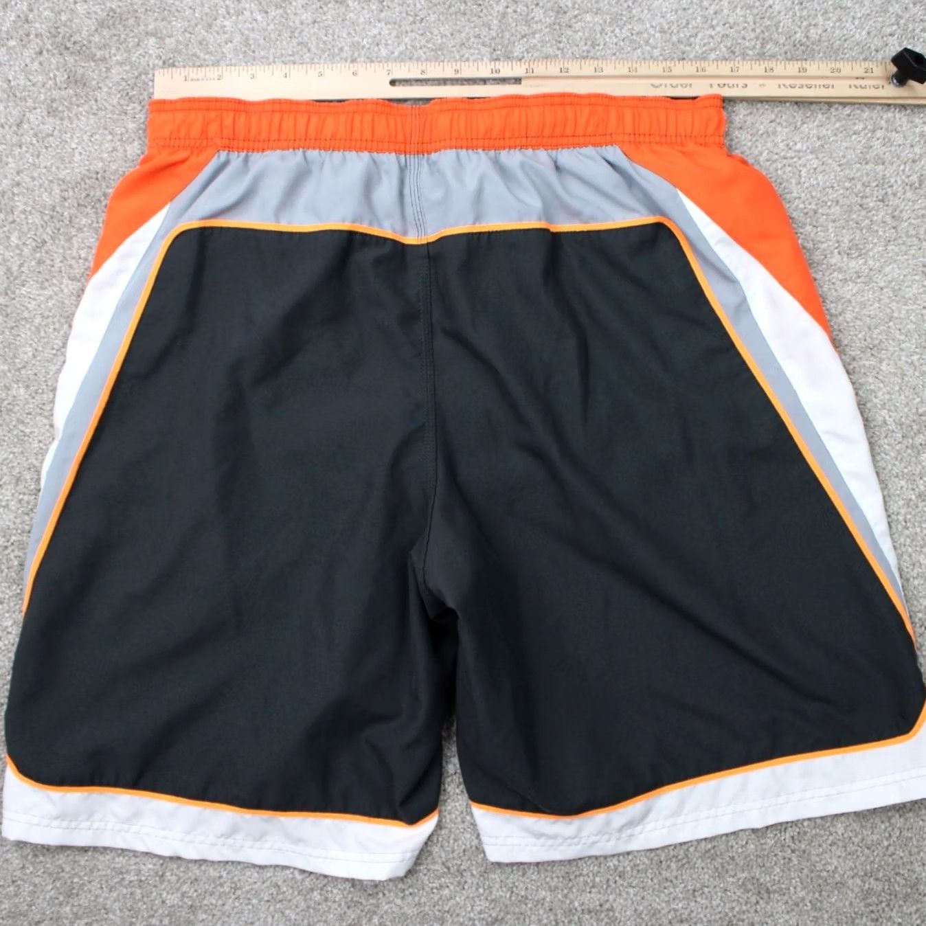 Nike Nike Swim Trunks Men 2XL Gray/Orange Lined Polyester Drawstring 10" Inseam Trunks Size ONE SIZE - 7 Thumbnail