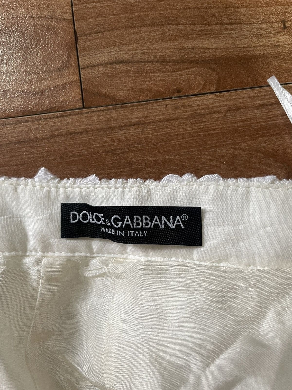 Dolce & Gabbana Dolce & Gabbana White skirt Size 28" / US 6 / IT 42 - 4 Thumbnail
