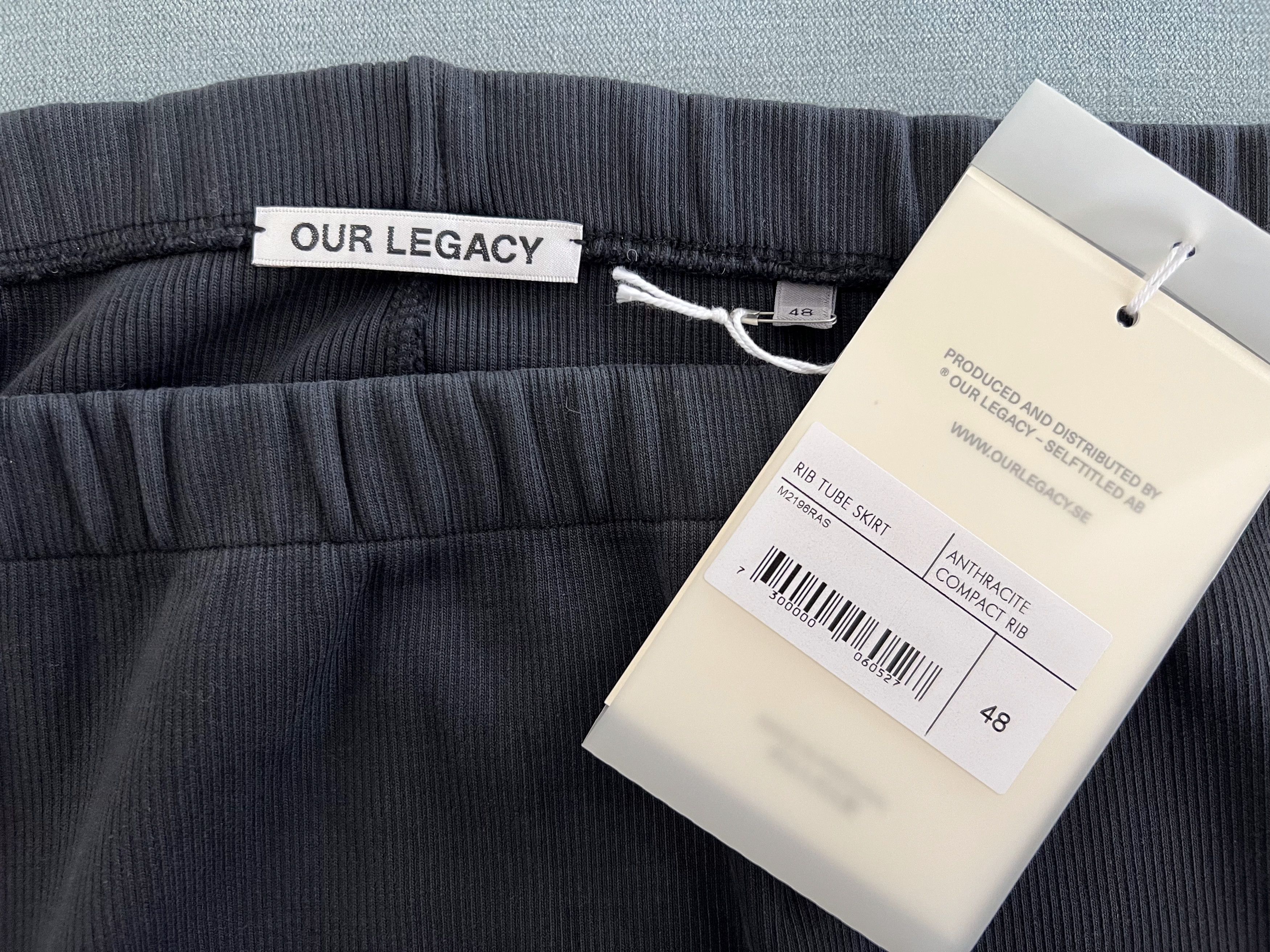 Our Legacy Our Legacy Ribbed Anthracite Midi Skirt - 48 Size US 32 / EU 48 - 5 Thumbnail