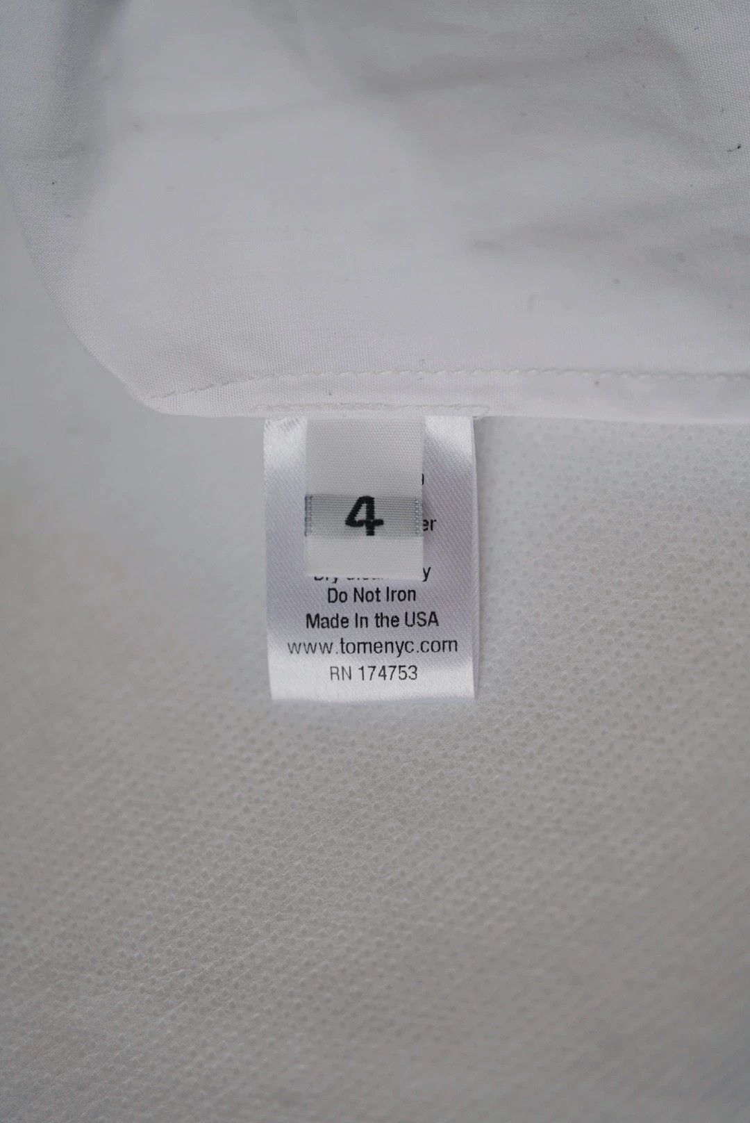 Tommy Hilfiger TOME Women's White Pleated Collar Shirt DressesUS4 Size S / US 4 / IT 40 - 8 Thumbnail