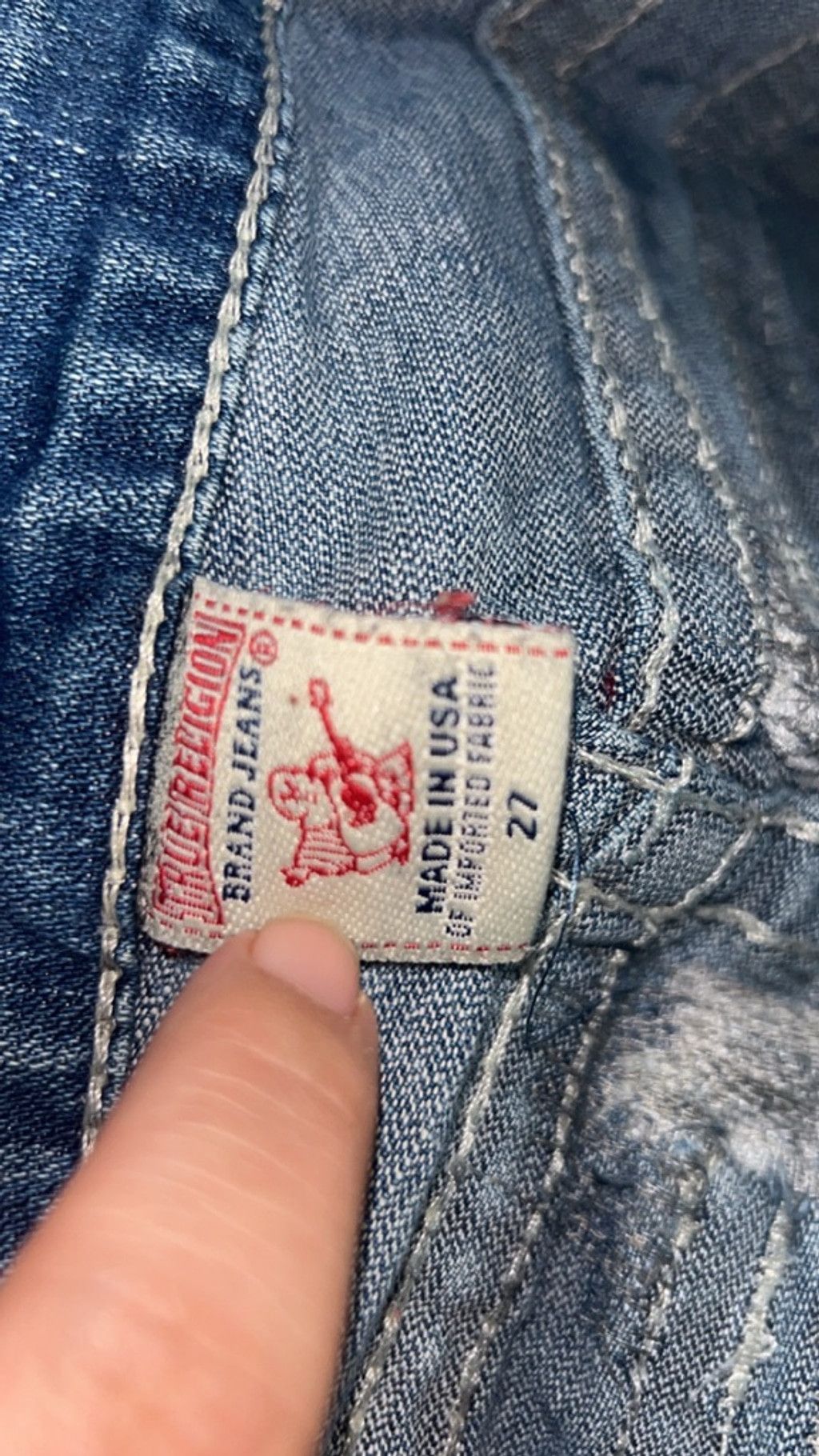 True Religion Women's True Religion Blue Flare Jeans Size 27 Size 27" / US 4 / IT 40 - 4 Thumbnail